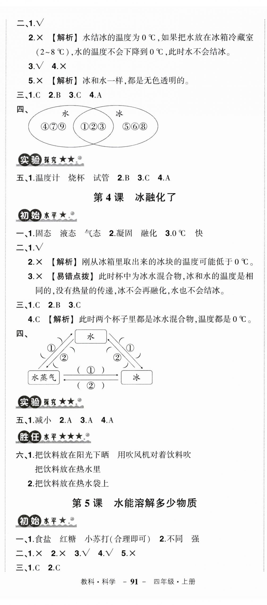 2023年狀元成才路創(chuàng)優(yōu)作業(yè)100分三年級科學上冊教科版 參考答案第2頁