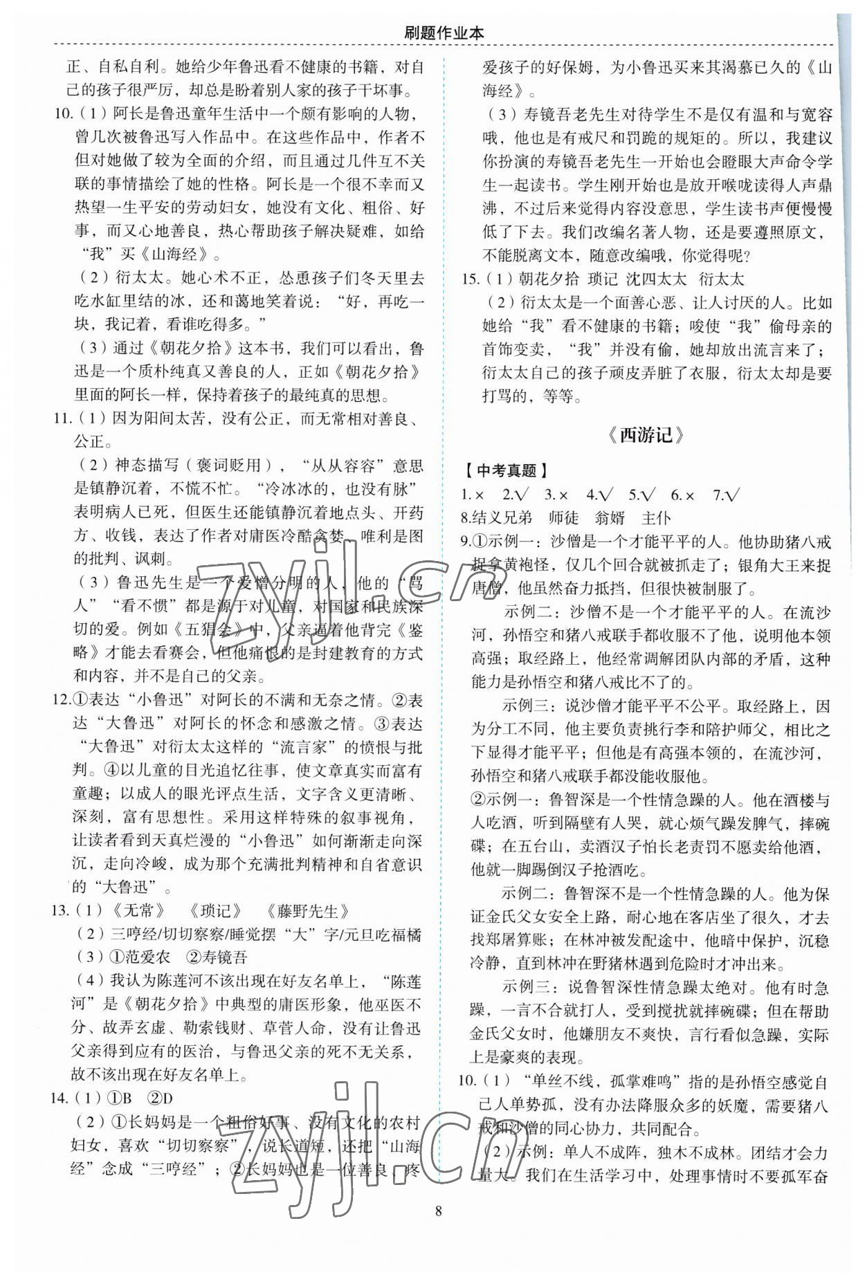 2022年名著帮帮团九年级语文徐州专版&nbsp;第2页