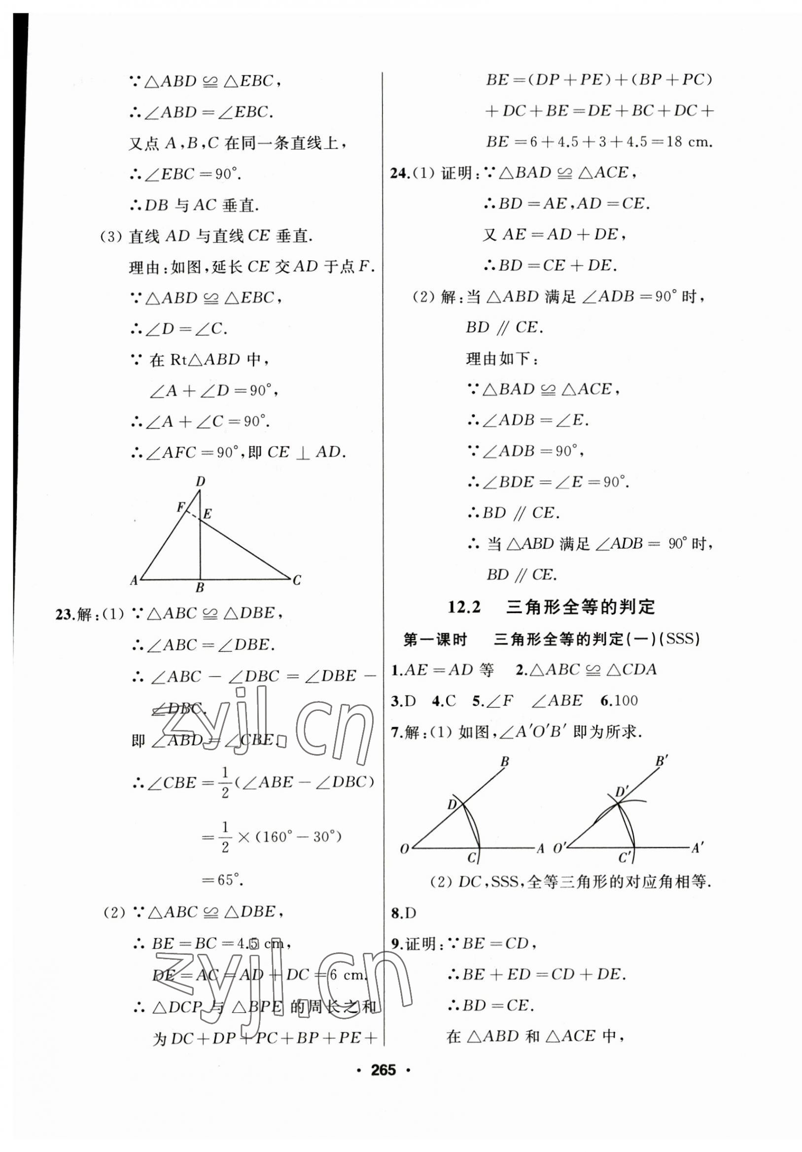 2023年試題優(yōu)化課堂同步八年級數(shù)學上冊人教版 第13頁