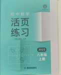 2023年活頁(yè)練習(xí)八年級(jí)數(shù)學(xué)上冊(cè)人教版