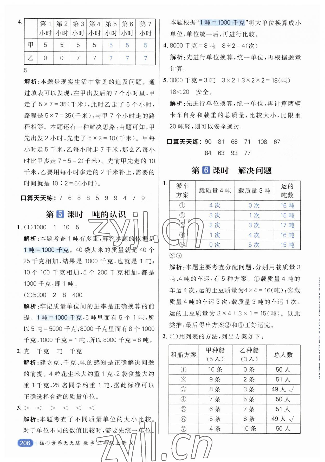 2023年核心素養(yǎng)天天練三年級數(shù)學(xué)上冊人教版 第10頁