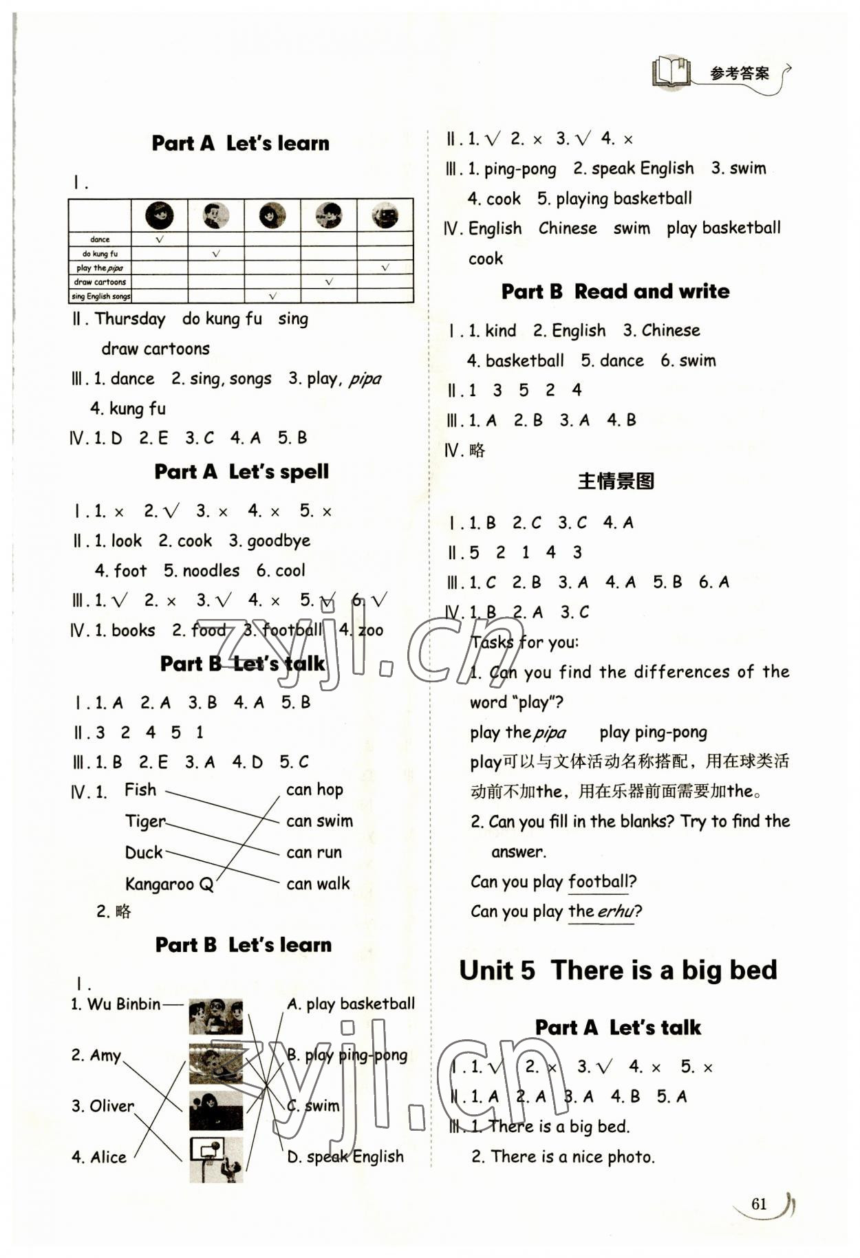 2023年同步練習冊山東科學技術(shù)出版社五年級英語上冊人教版 第5頁