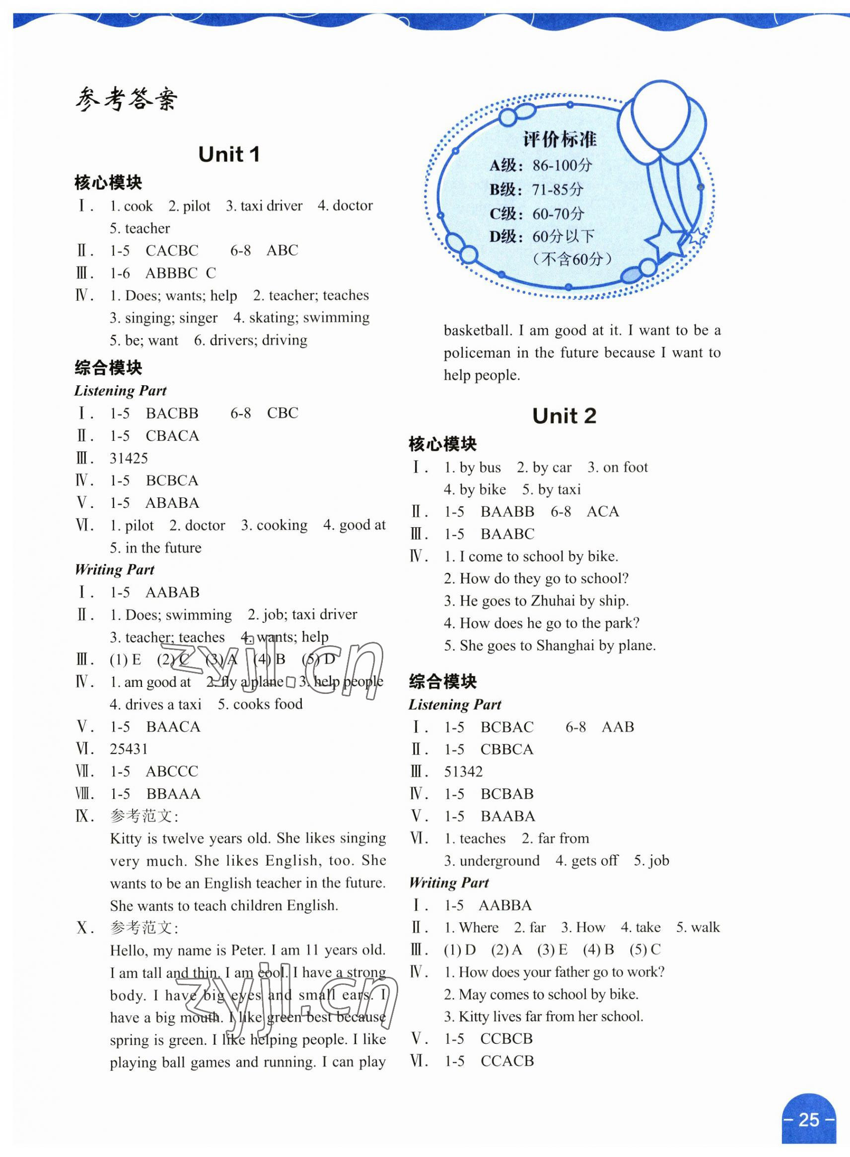 2023年深圳市小學(xué)英語課堂跟蹤五年級上冊滬教版課堂在線 第1頁