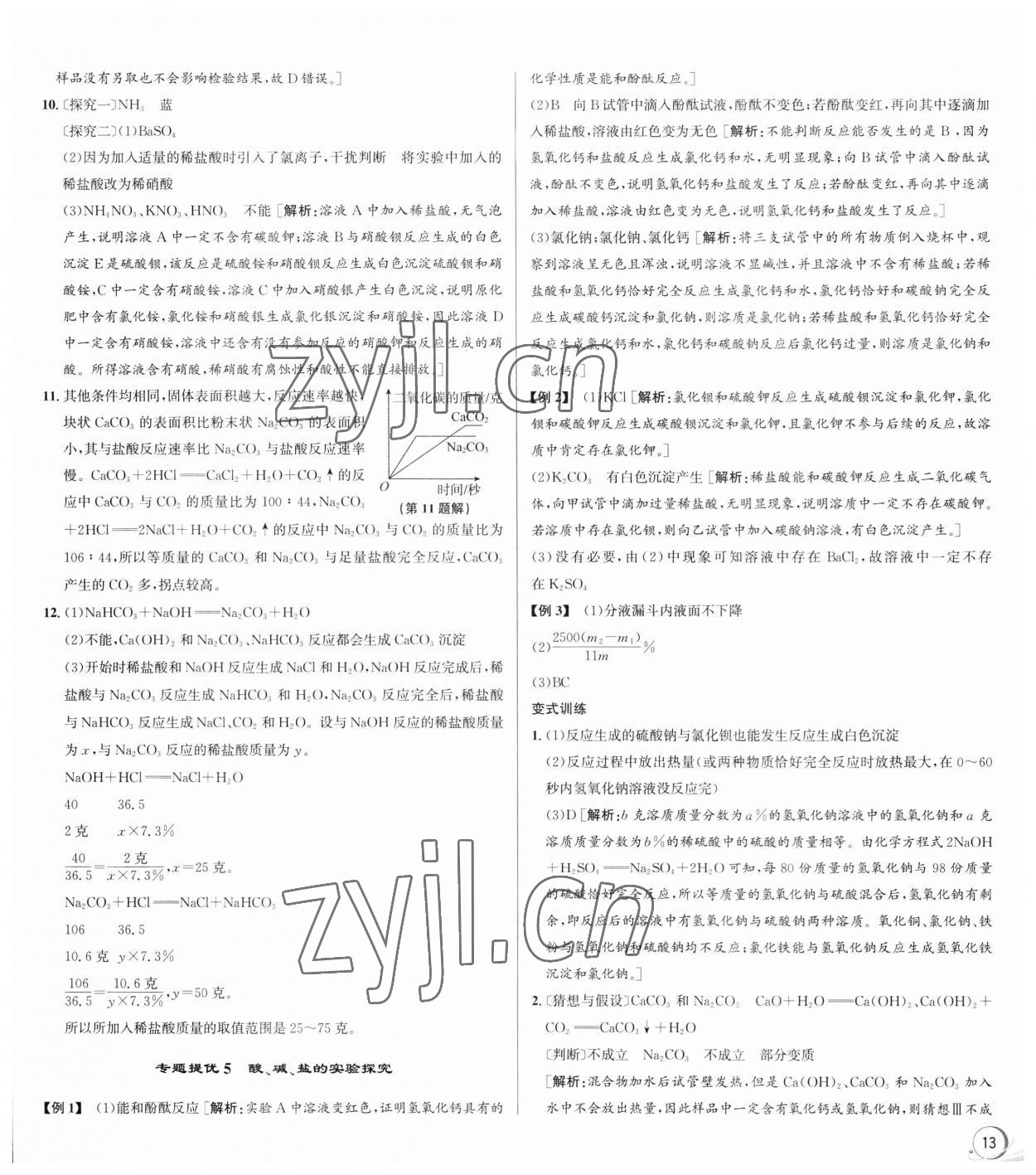 2023年優(yōu)加攻略九年級(jí)科學(xué)全一冊(cè)浙教版 第5頁
