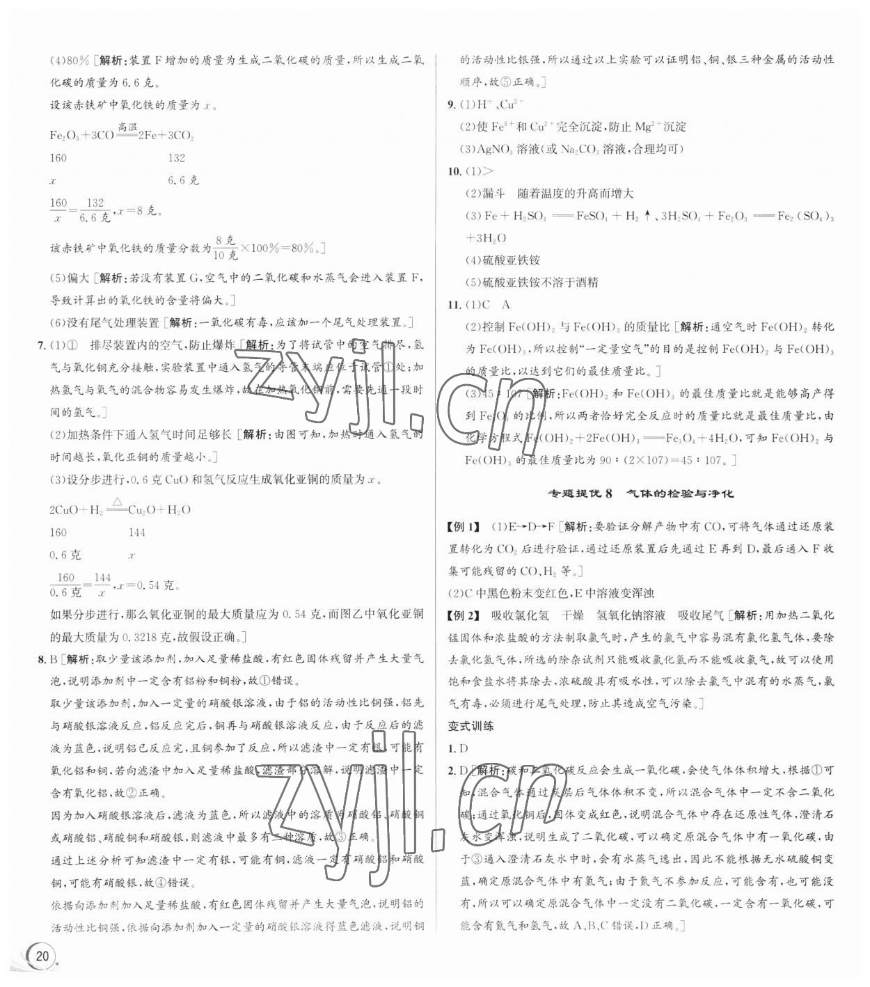 2023年優(yōu)加攻略九年級(jí)科學(xué)全一冊(cè)浙教版 第12頁(yè)