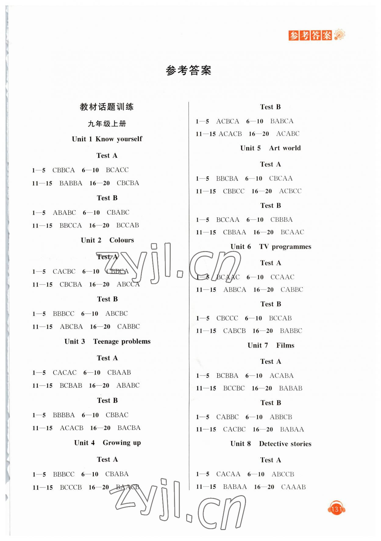 2023年人機(jī)對話聽力模擬訓(xùn)練九年級英語通用版 第1頁