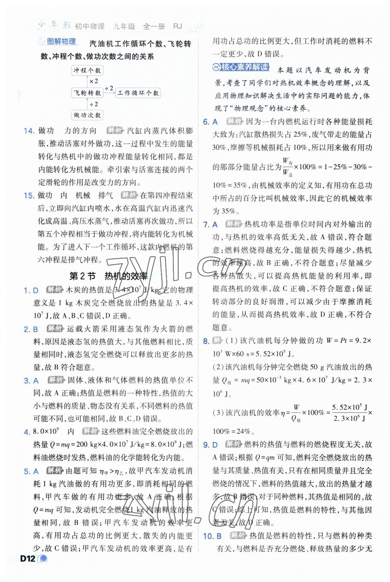 2023年少年班九年級(jí)物理全一冊(cè)人教版 第12頁(yè)