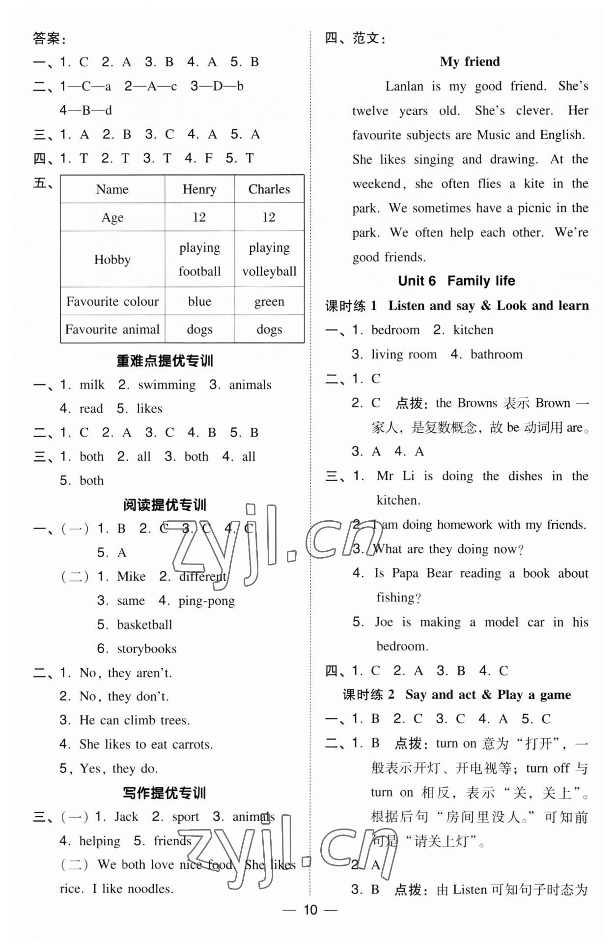 2023年綜合應用創(chuàng)新題典中點五年級英語上冊滬教版 第10頁