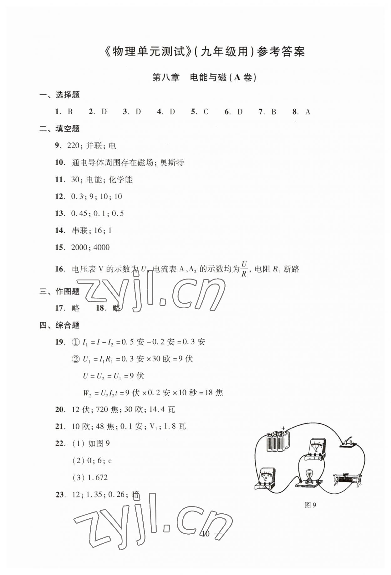 2023年初三年級物理試卷匯編 第14頁