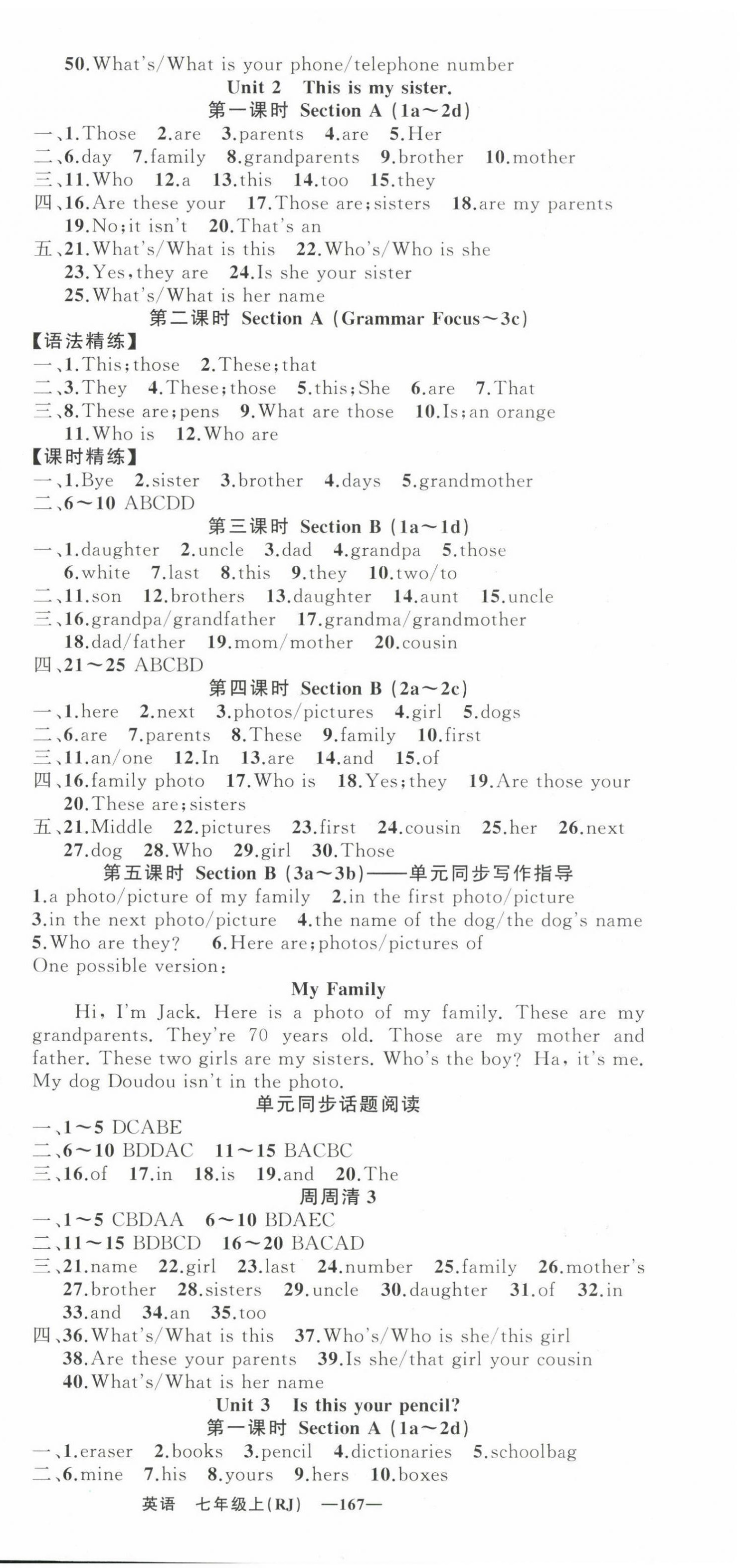 2023年四清導(dǎo)航七年級英語上冊人教版河南專版 第3頁