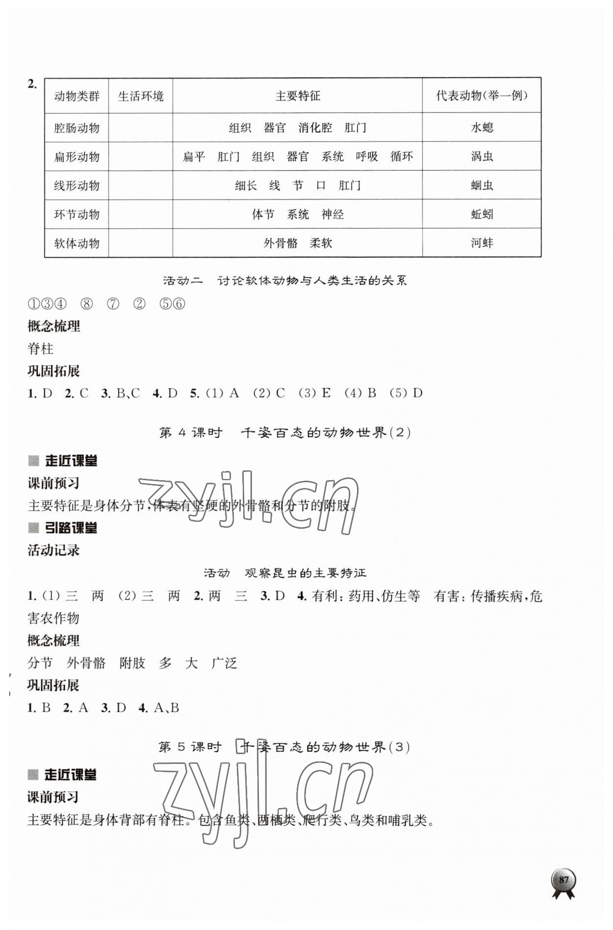 2023年伴你學(xué)八年級(jí)生物上冊(cè)蘇教版 第3頁(yè)