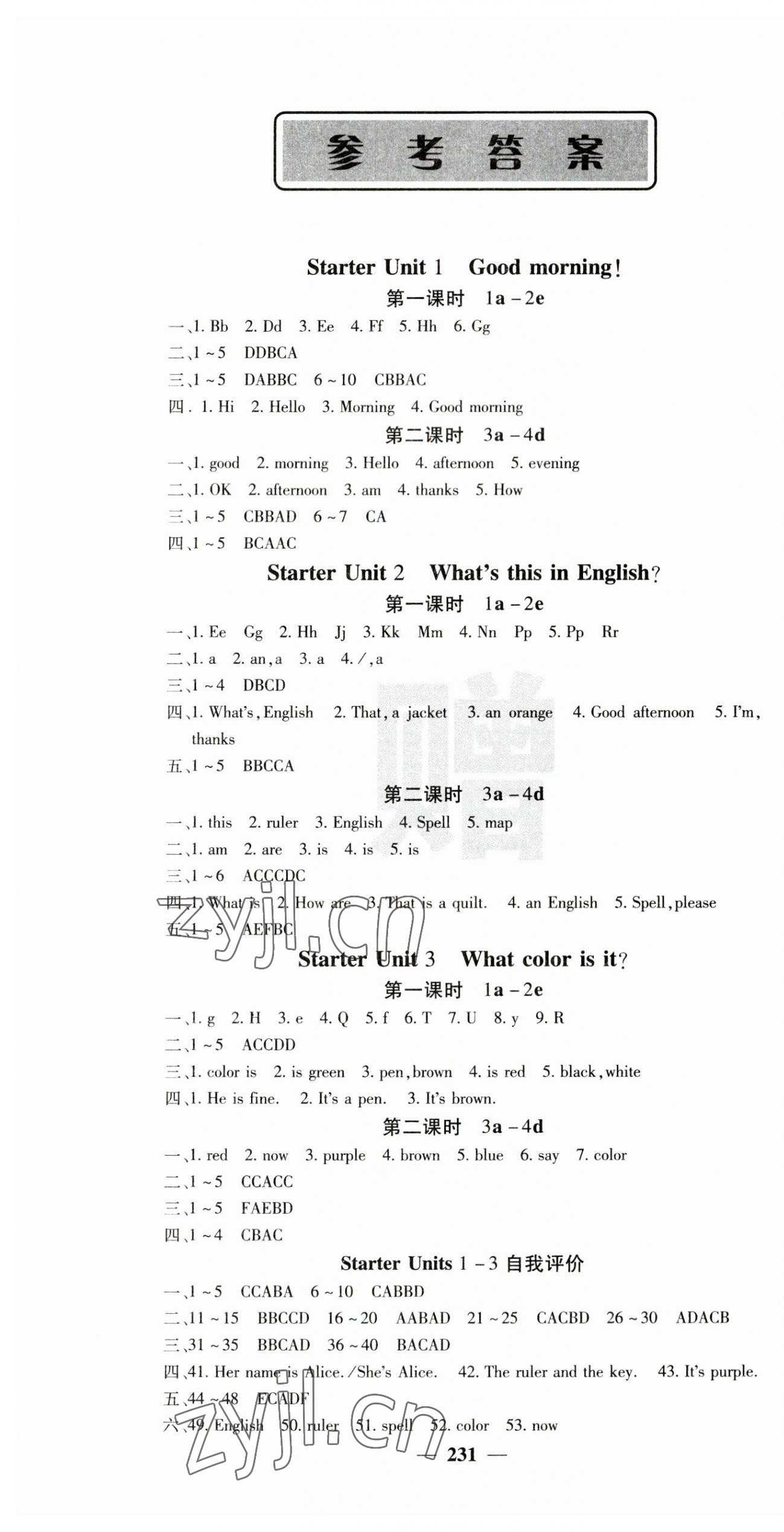 2023年課堂點(diǎn)睛七年級(jí)英語(yǔ)上冊(cè)人教版安徽專版 第1頁(yè)