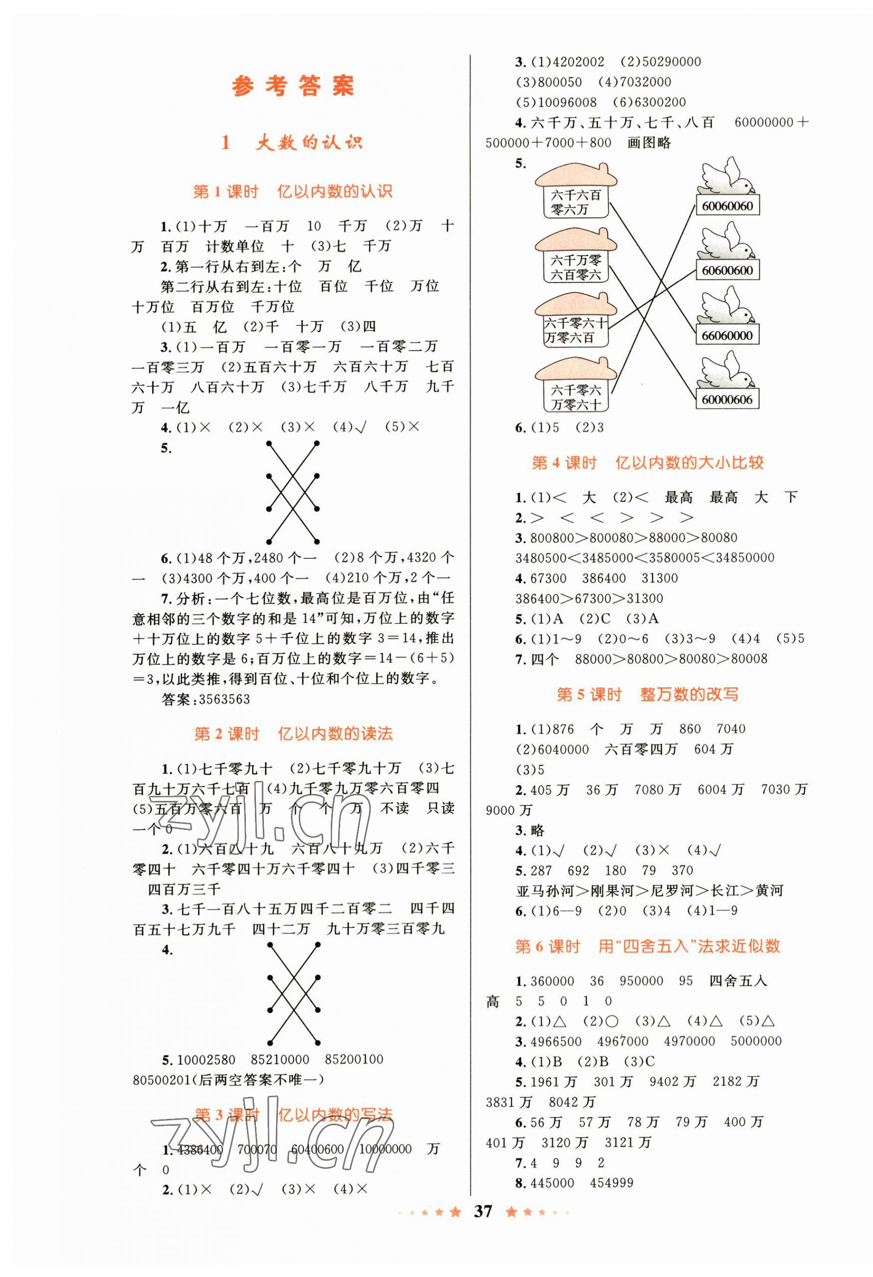 2023年同步測(cè)控全優(yōu)設(shè)計(jì)四年級(jí)數(shù)學(xué)上冊(cè)人教版 第1頁(yè)