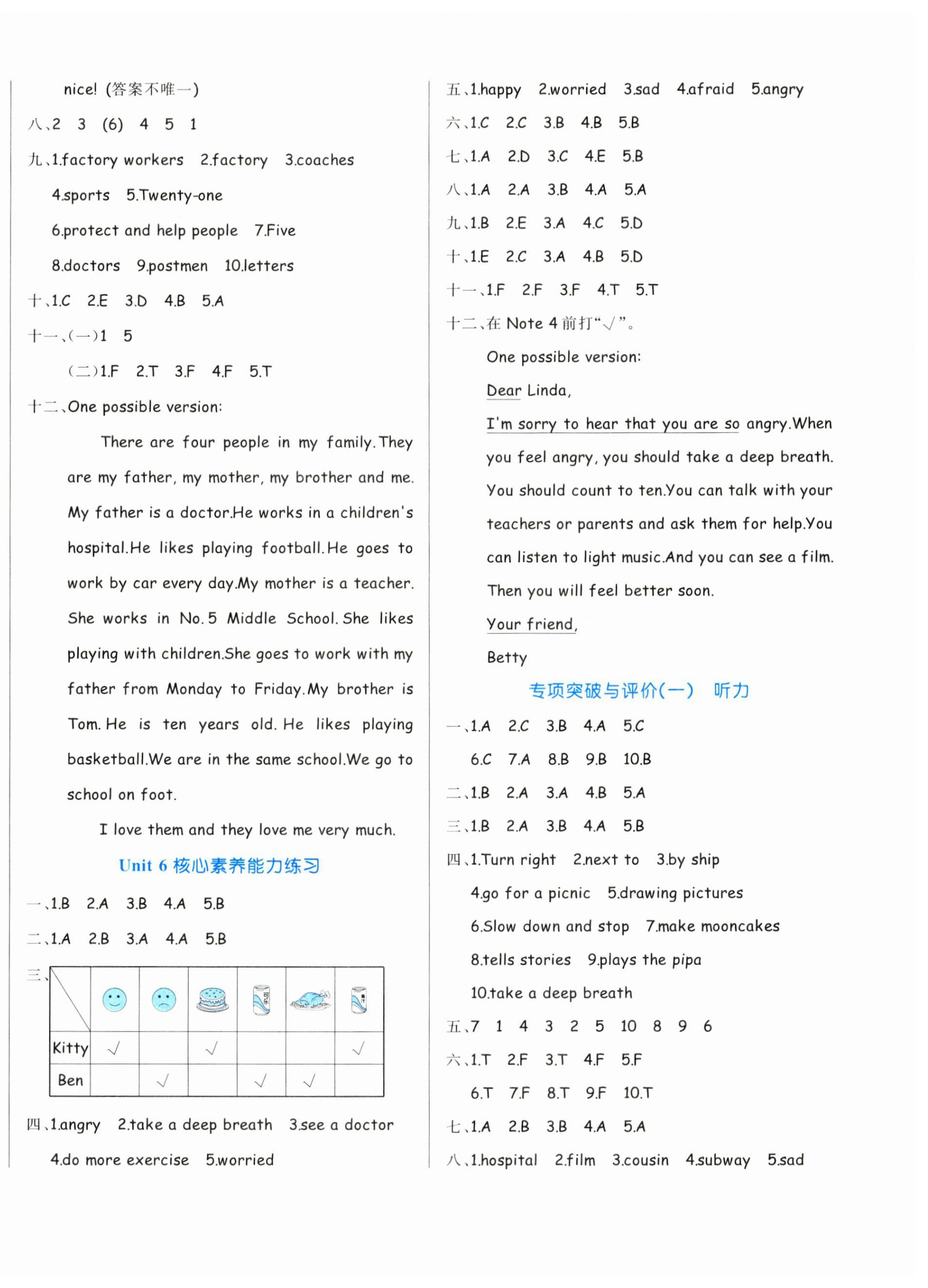 2023年黃岡名卷六年級(jí)英語(yǔ)上冊(cè)人教版 第4頁(yè)