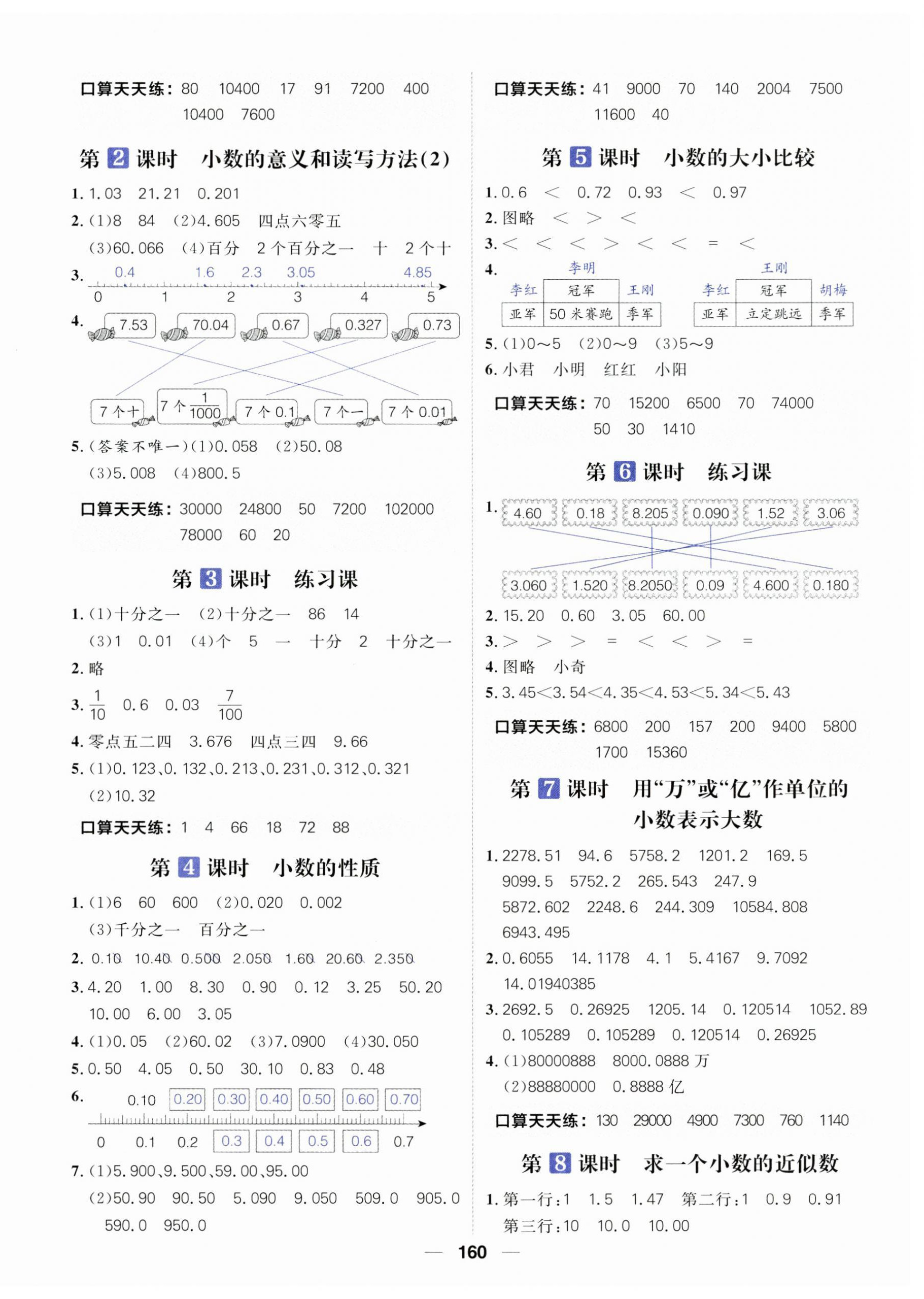 2023年核心素養(yǎng)天天練五年級數(shù)學(xué)上冊蘇教版 第4頁