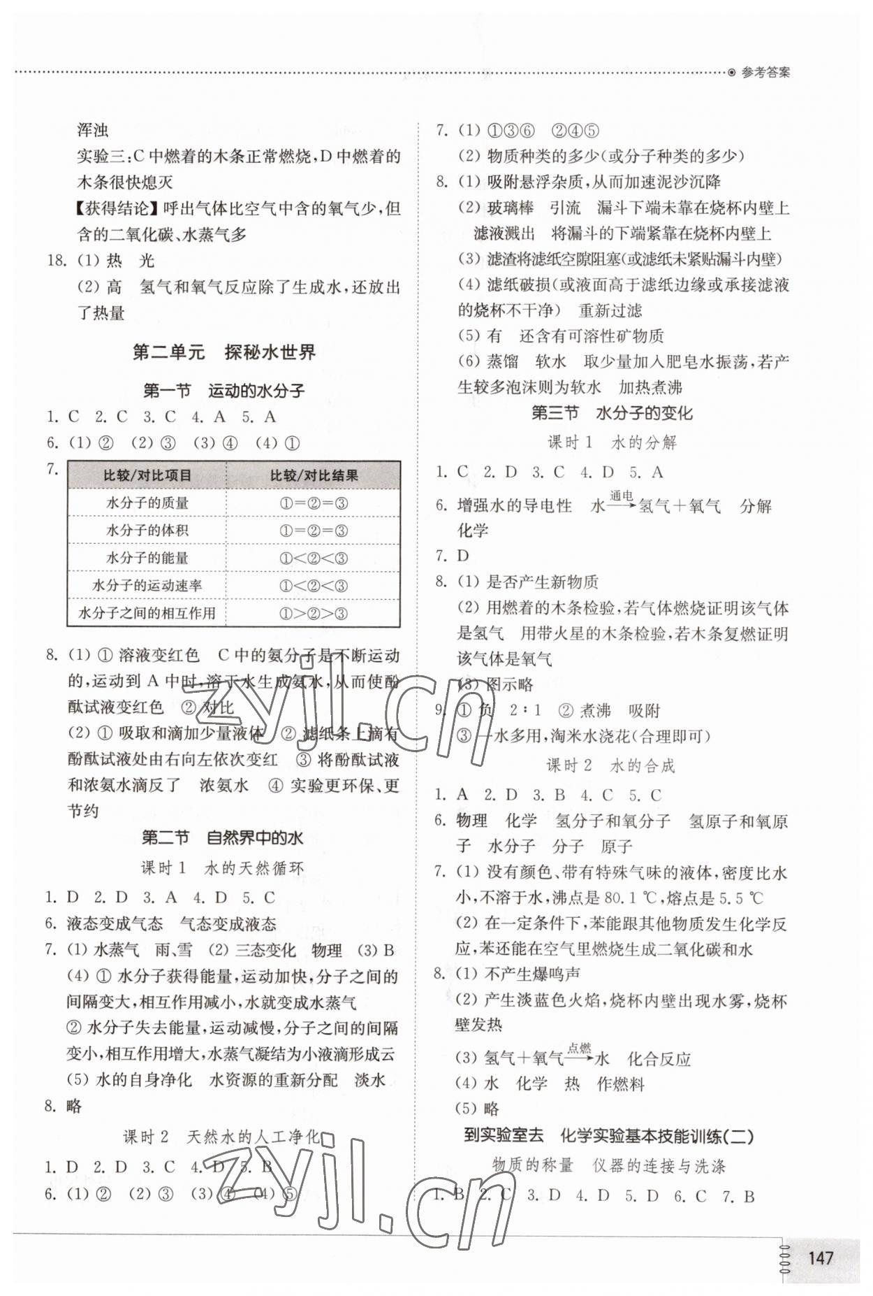 2023年初中同步練習(xí)冊(cè)八年級(jí)化學(xué)全一冊(cè)魯教版五四制山東教育出版社 第3頁(yè)