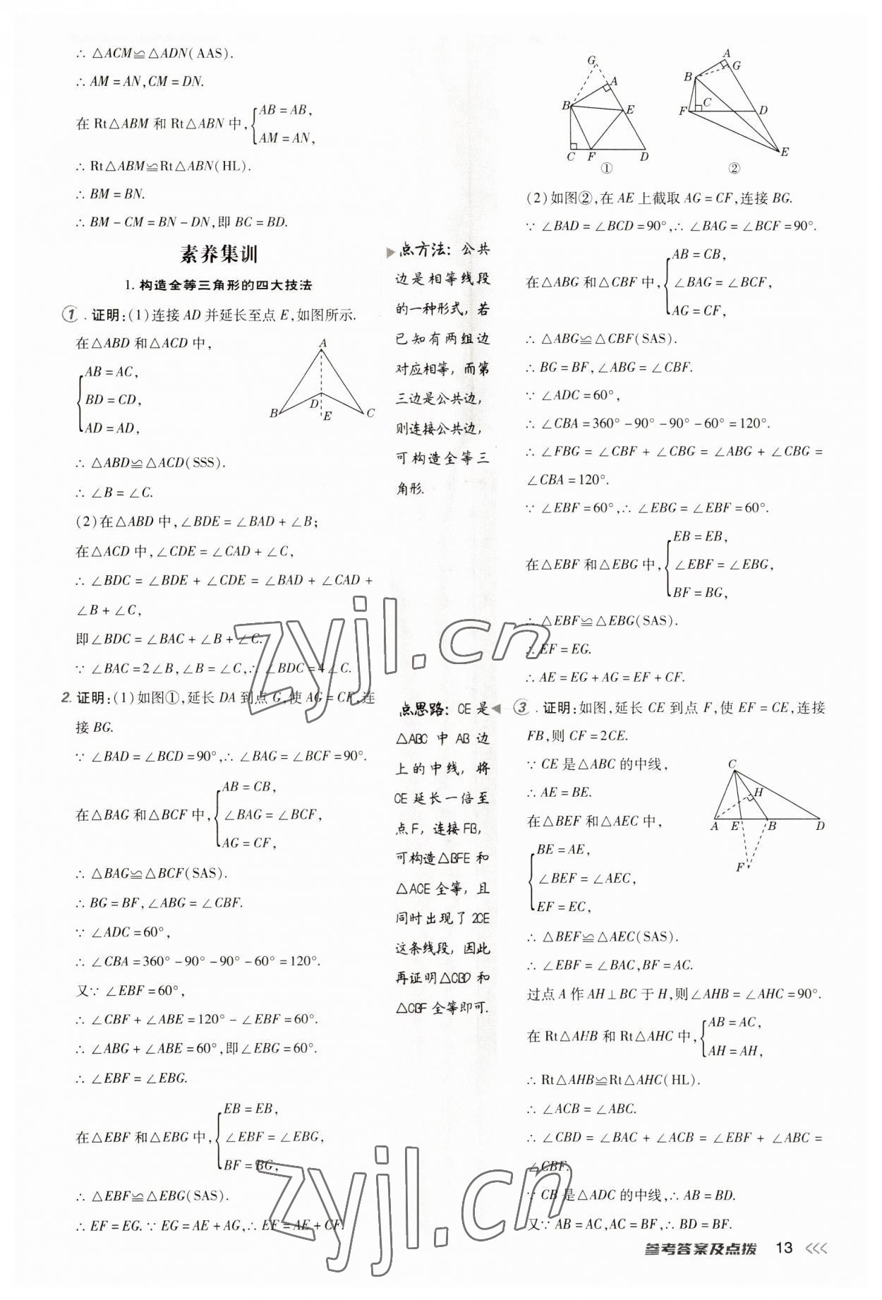 2023年点拨训练八年级数学上册人教版 第13页