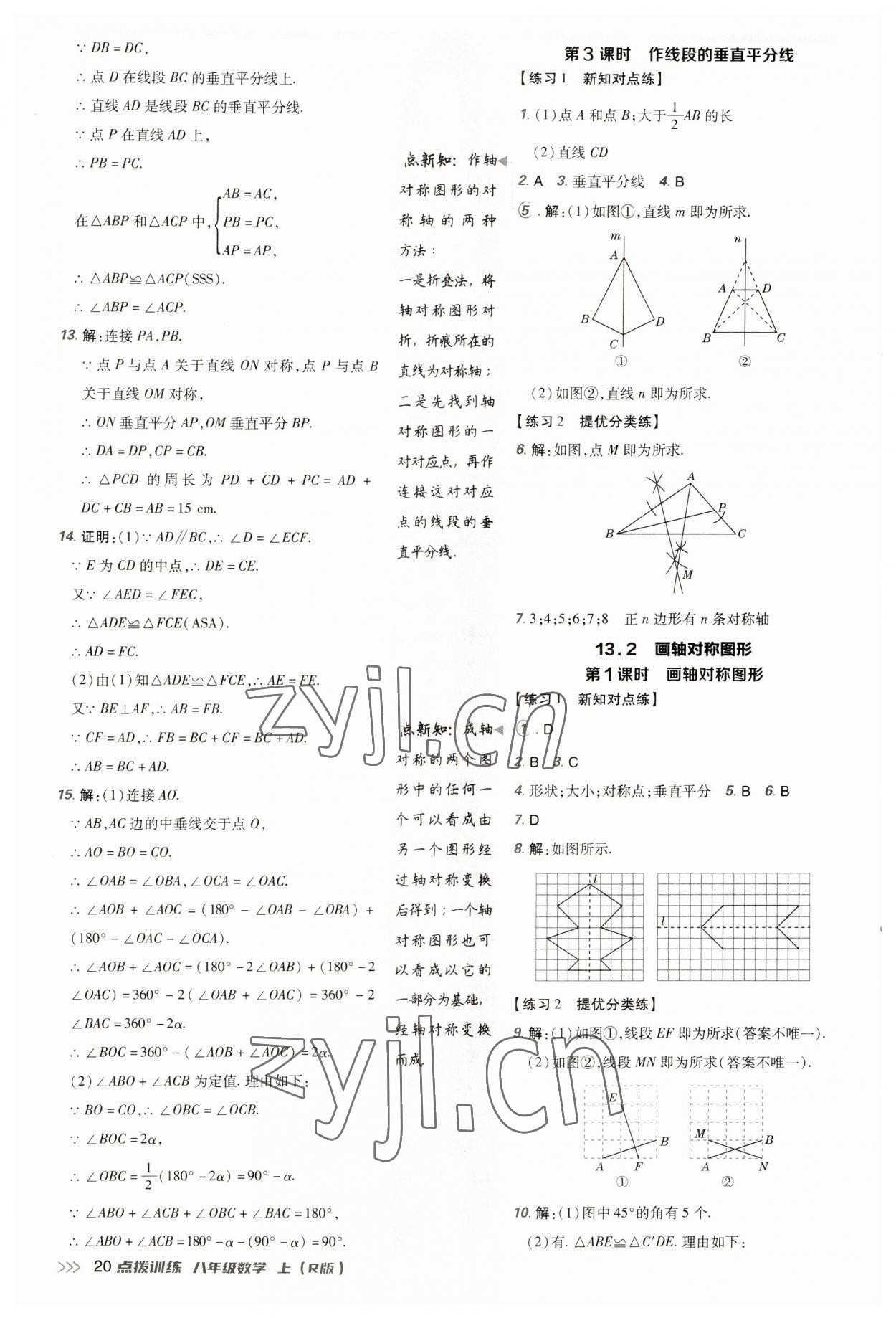 2023年點撥訓練八年級數學上冊人教版 第20頁