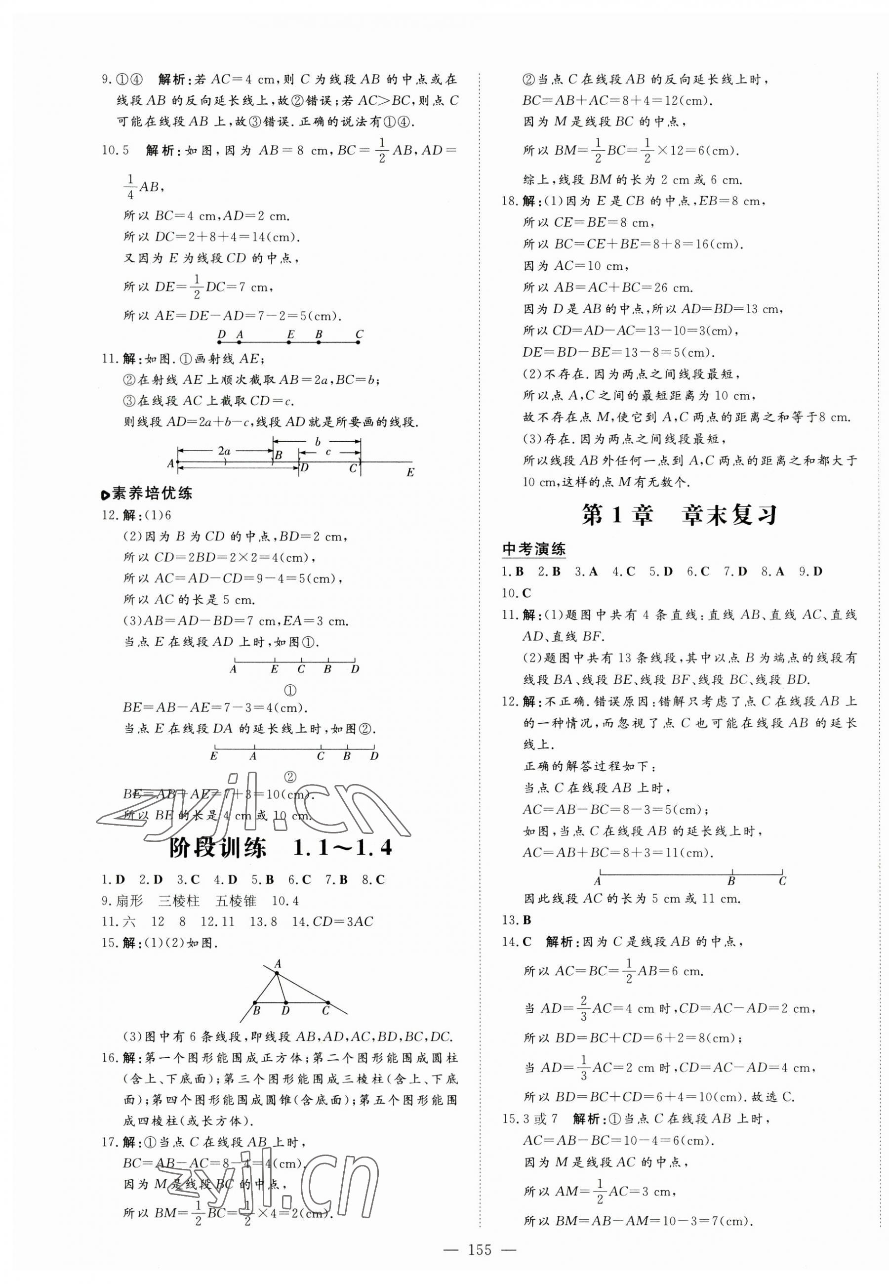 2023年練案七年級數(shù)學(xué)上冊青島版 第3頁