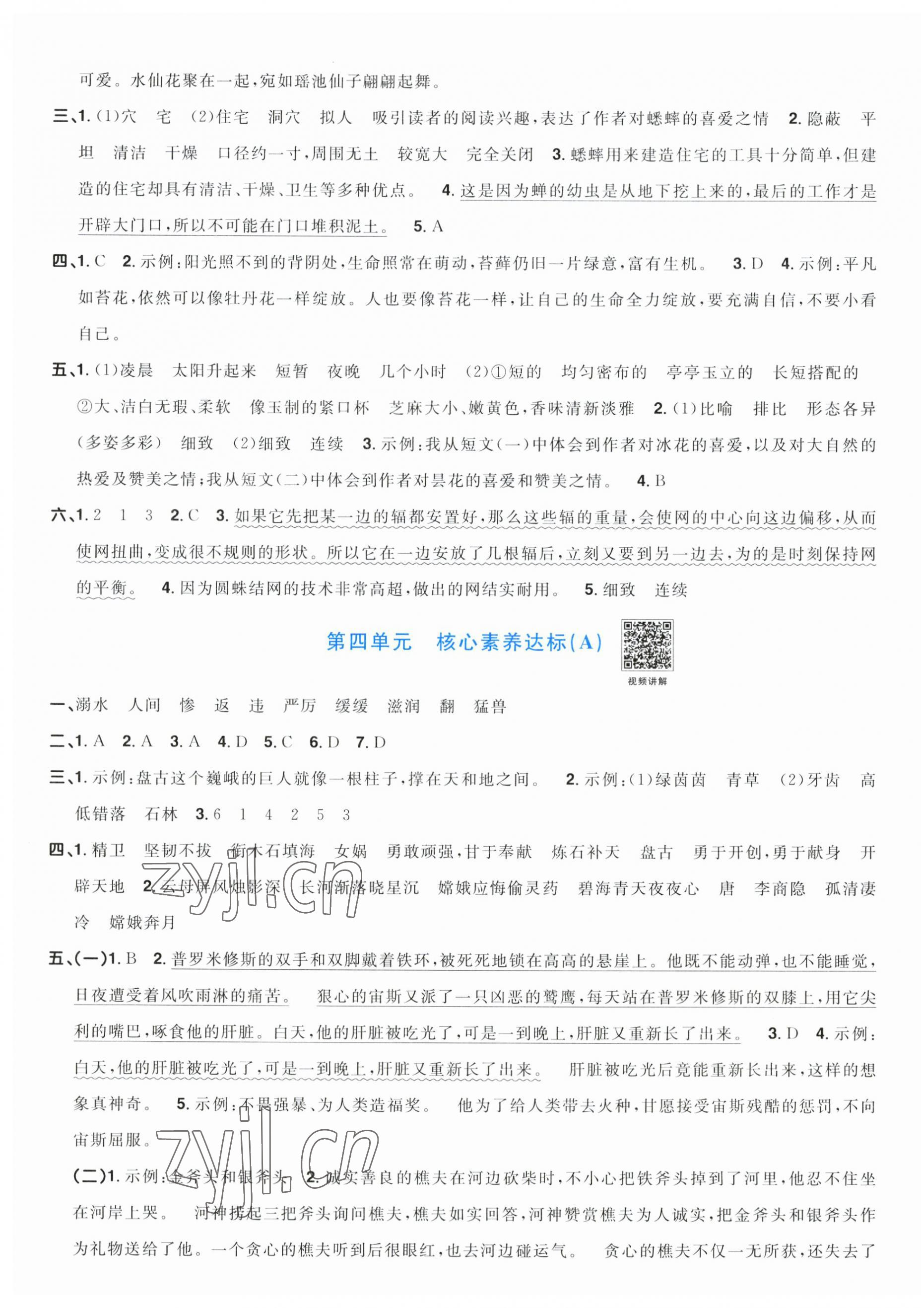 2023年陽(yáng)光同學(xué)一線名師全優(yōu)好卷四年級(jí)語(yǔ)文上冊(cè)人教版 第4頁(yè)