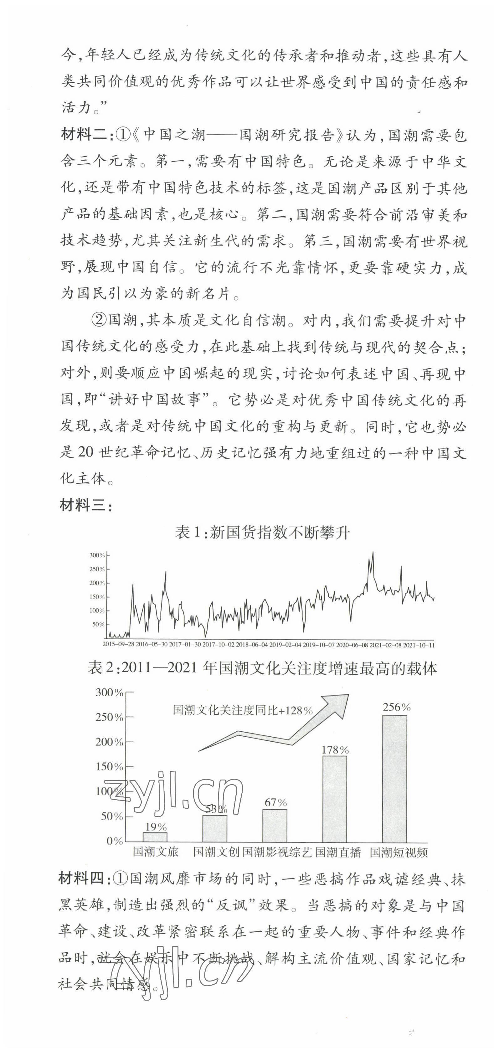 2023年点拨训练九年级语文上册人教版山西专版&nbsp;第10页