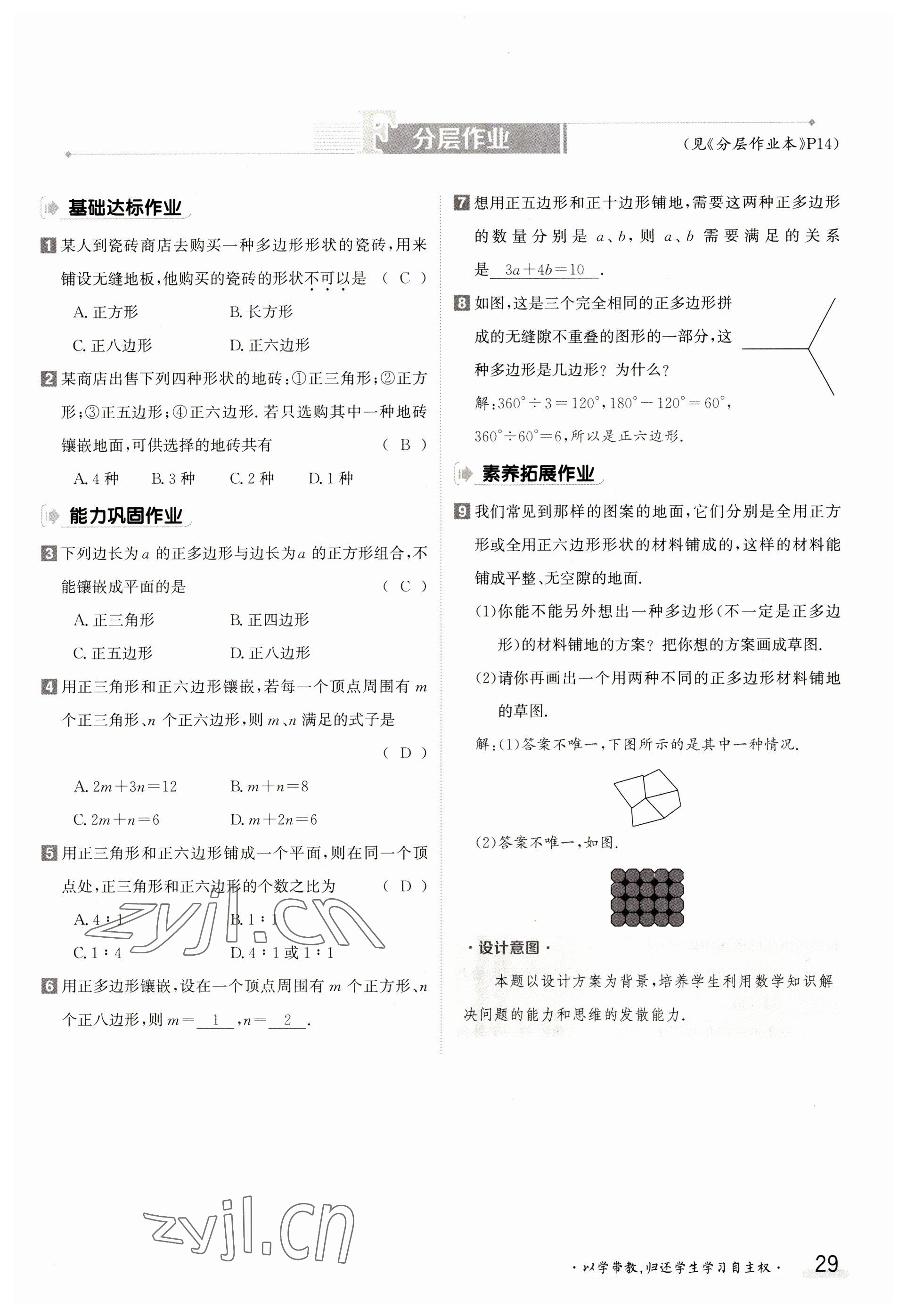 2023年金太阳导学案八年级数学上册人教版 参考答案第29页