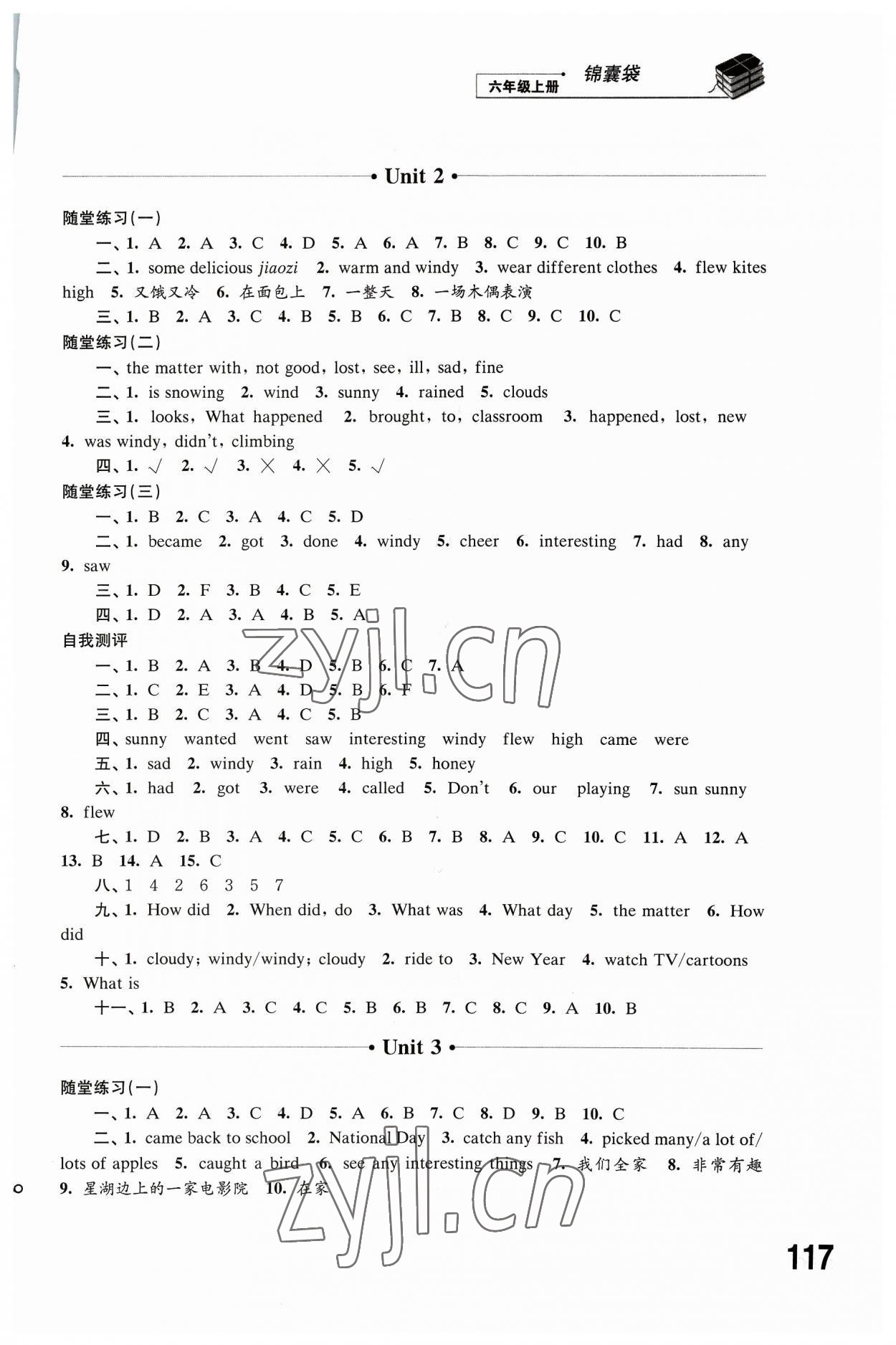 2023年同步练习江苏六年级英语上册译林版 第2页