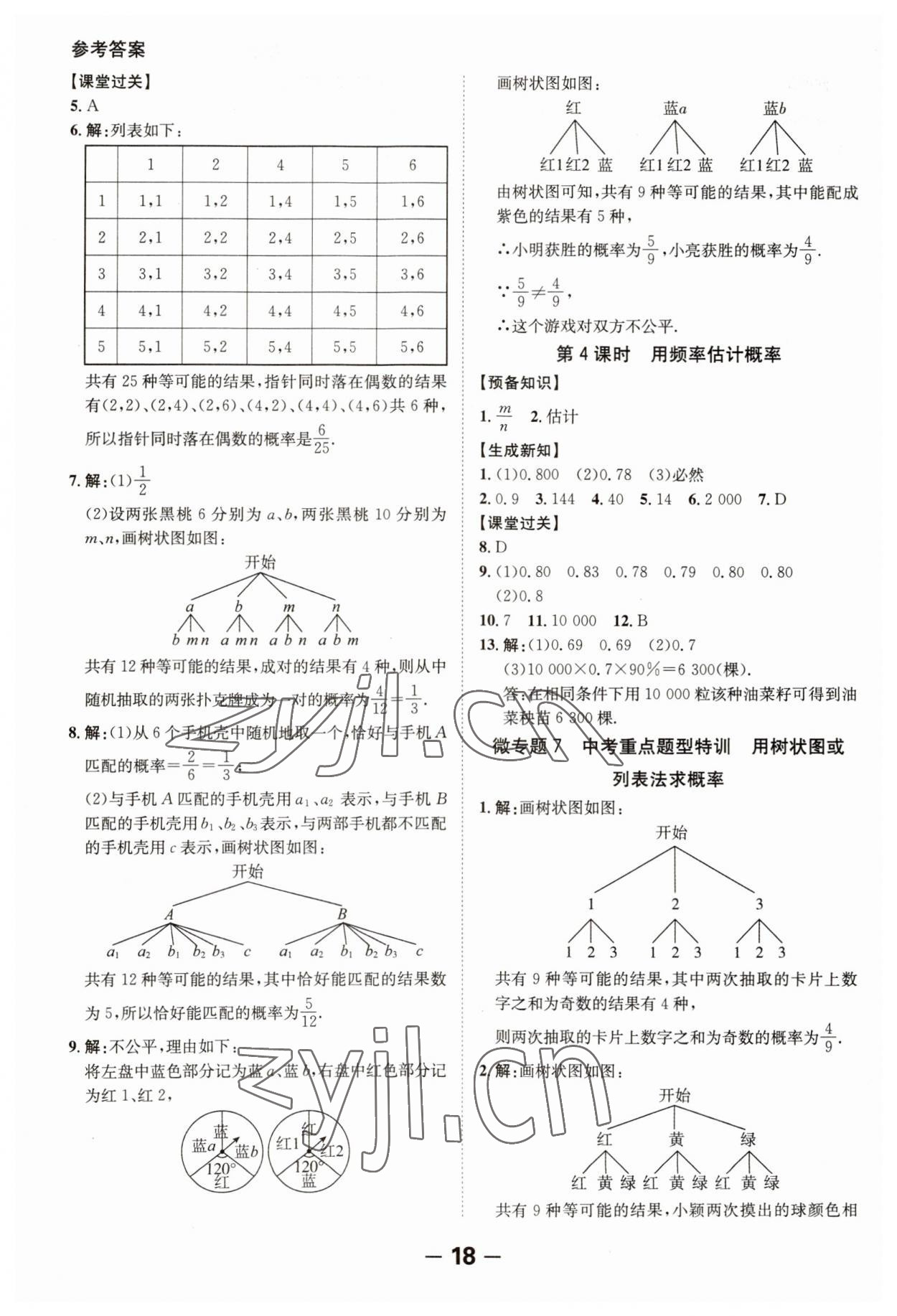 2023年全程突破九年级数学全一册北师大版 第18页