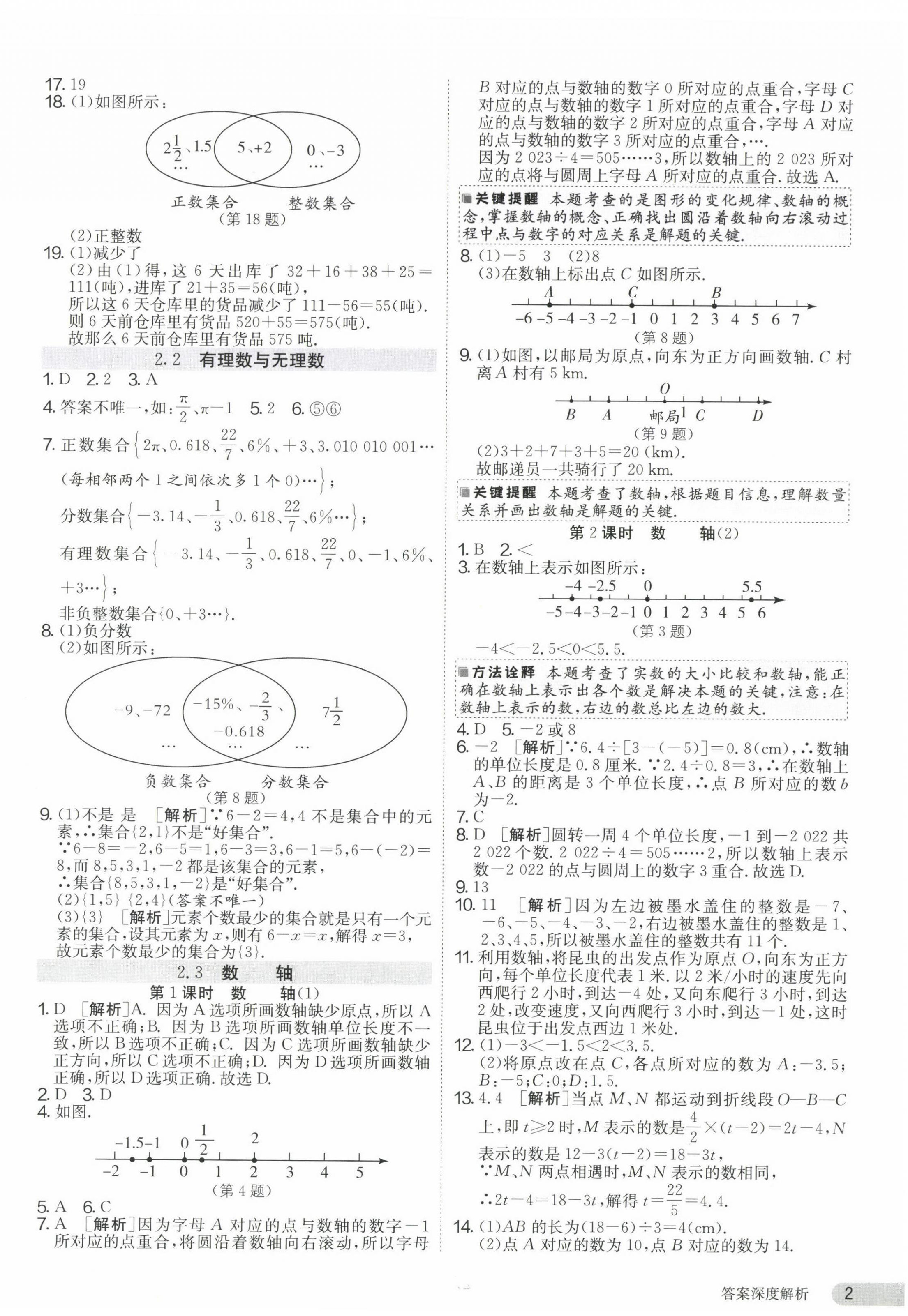 2023年課時訓練七年級數(shù)學上冊蘇科版江蘇人民出版社 第2頁