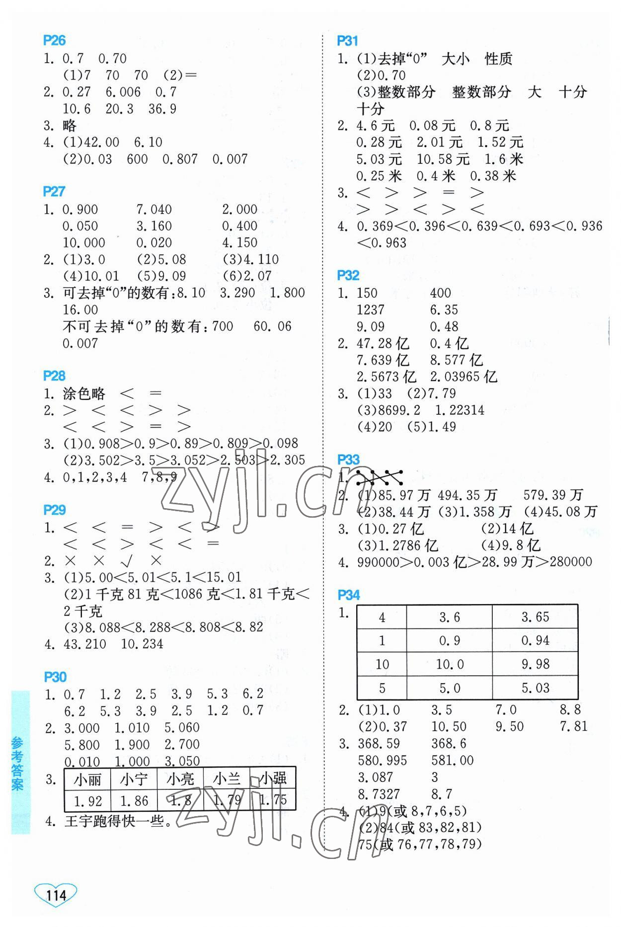 2023年小學(xué)數(shù)學(xué)口算心算速算五年級(jí)上冊(cè)蘇教版 第4頁(yè)