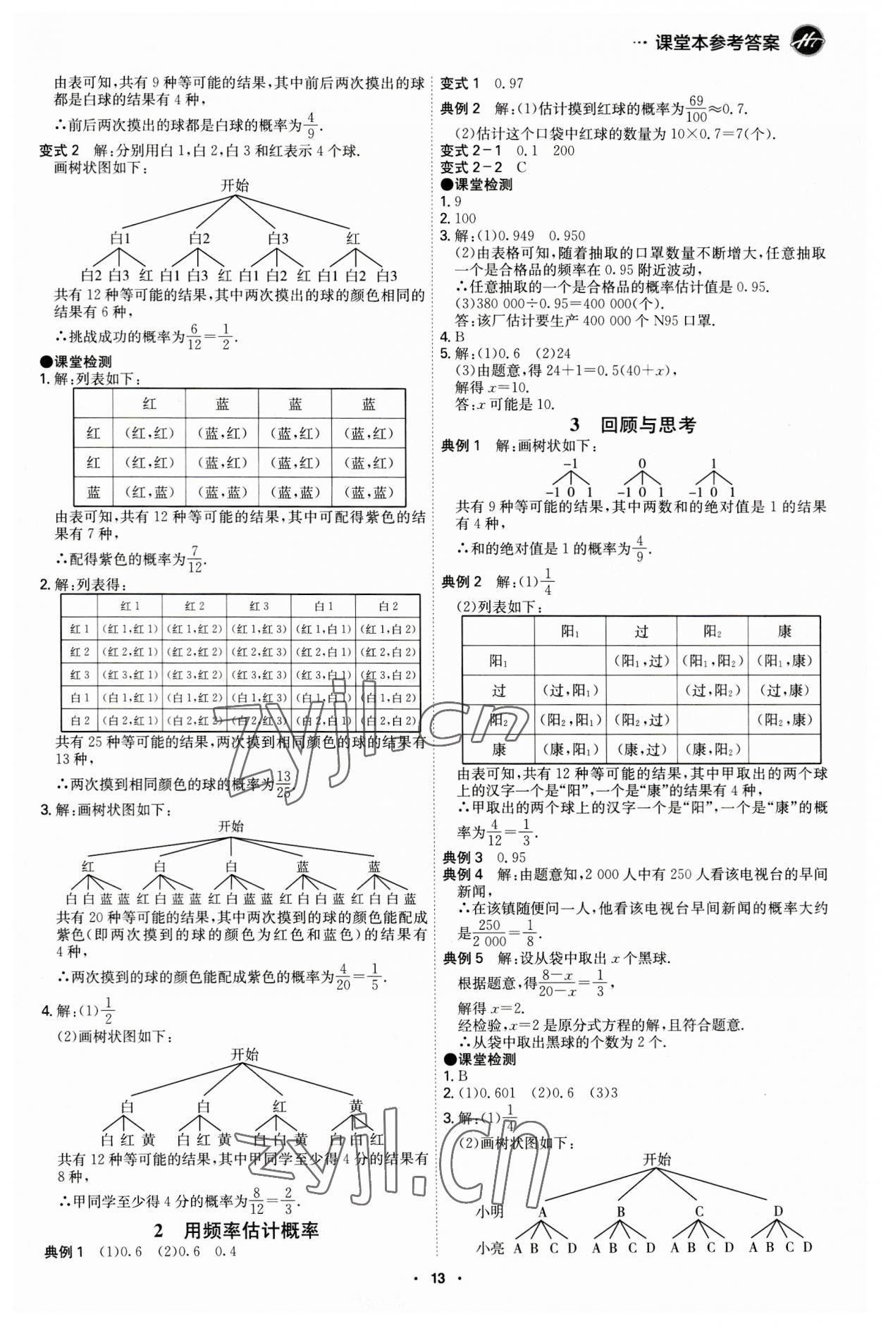 2023年學(xué)霸智慧課堂九年級(jí)數(shù)學(xué)上冊(cè)北師大版 第13頁