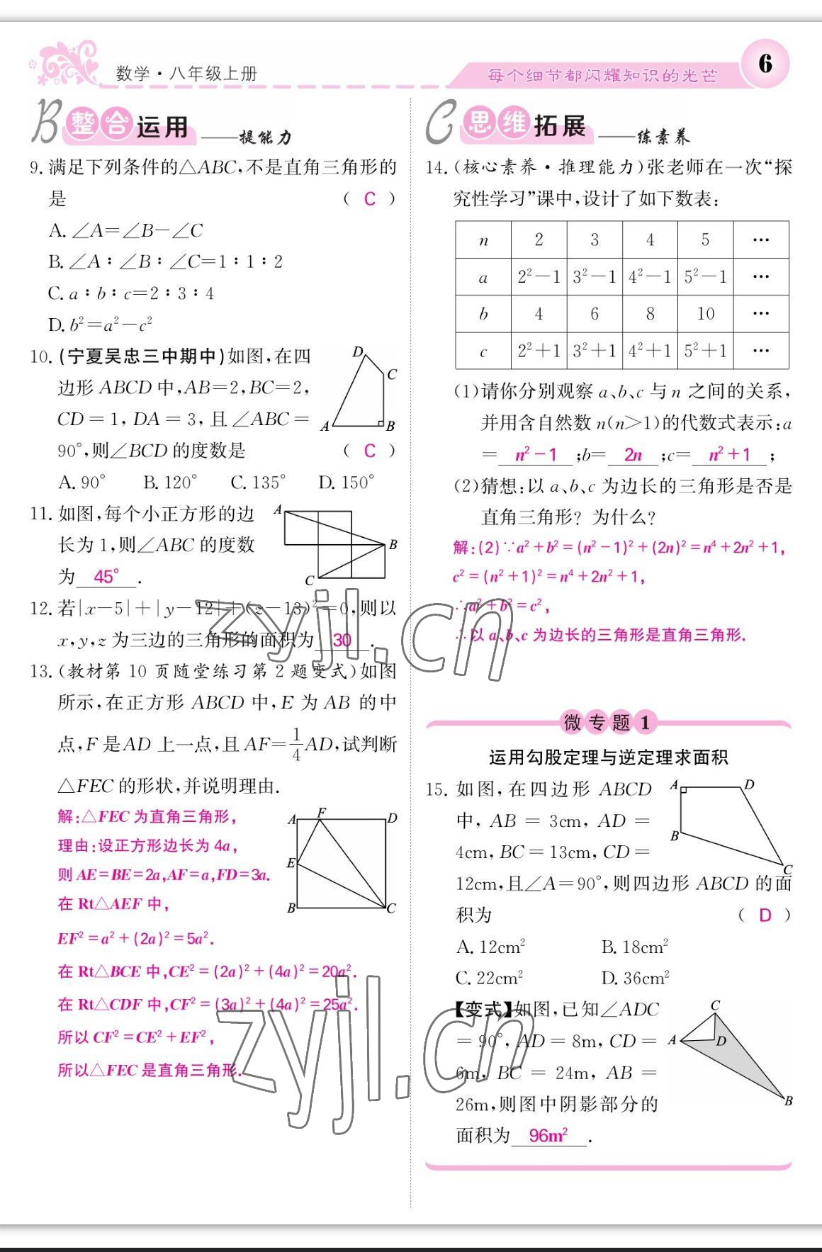 2023年課堂點(diǎn)睛八年級(jí)數(shù)學(xué)上冊(cè)北師大版寧夏專(zhuān)版 第6頁(yè)