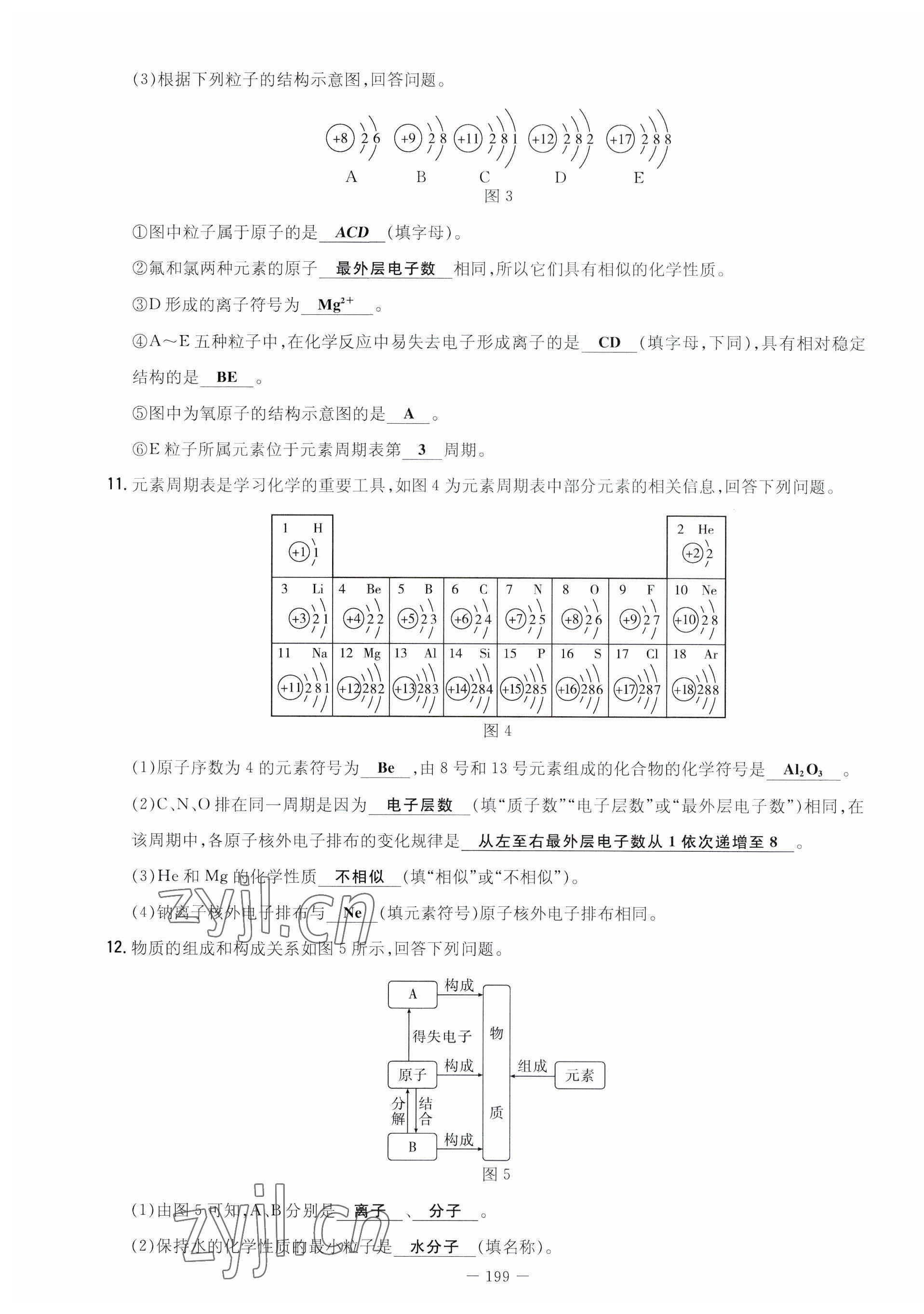 2023年導(dǎo)與練九年級化學(xué)全一冊人教版貴州專版 參考答案第32頁