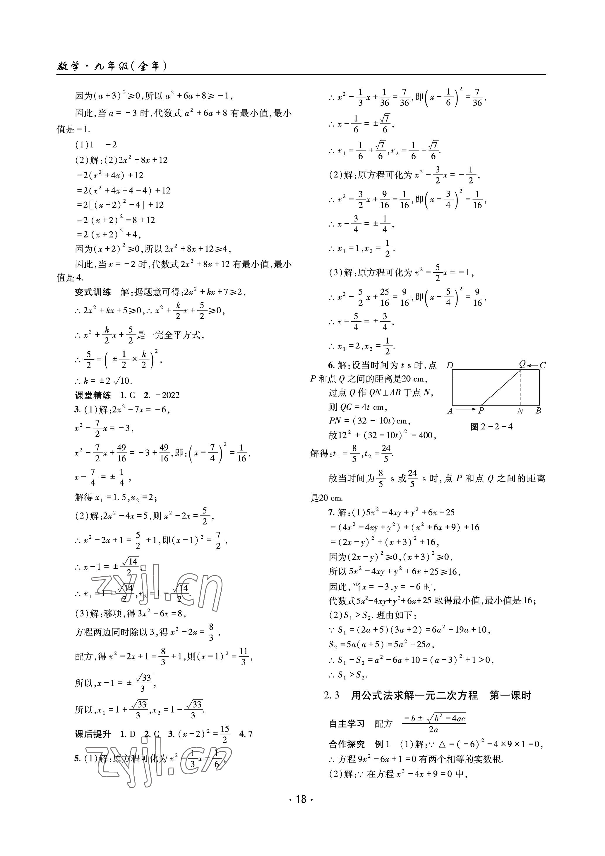 2023年理科愛好者九年級數(shù)學(xué)全一冊北師大版 參考答案第17頁