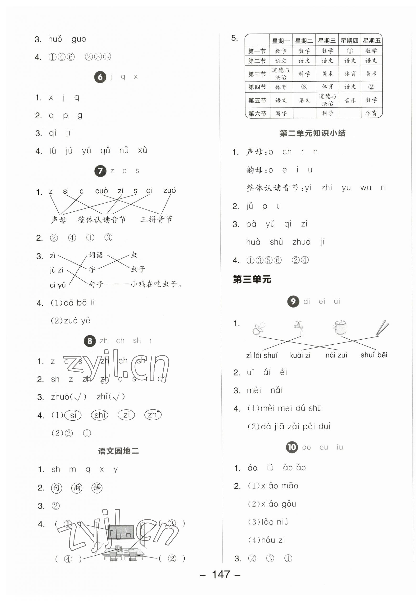 2023年全品學(xué)練考一年級語文上冊人教版 第3頁