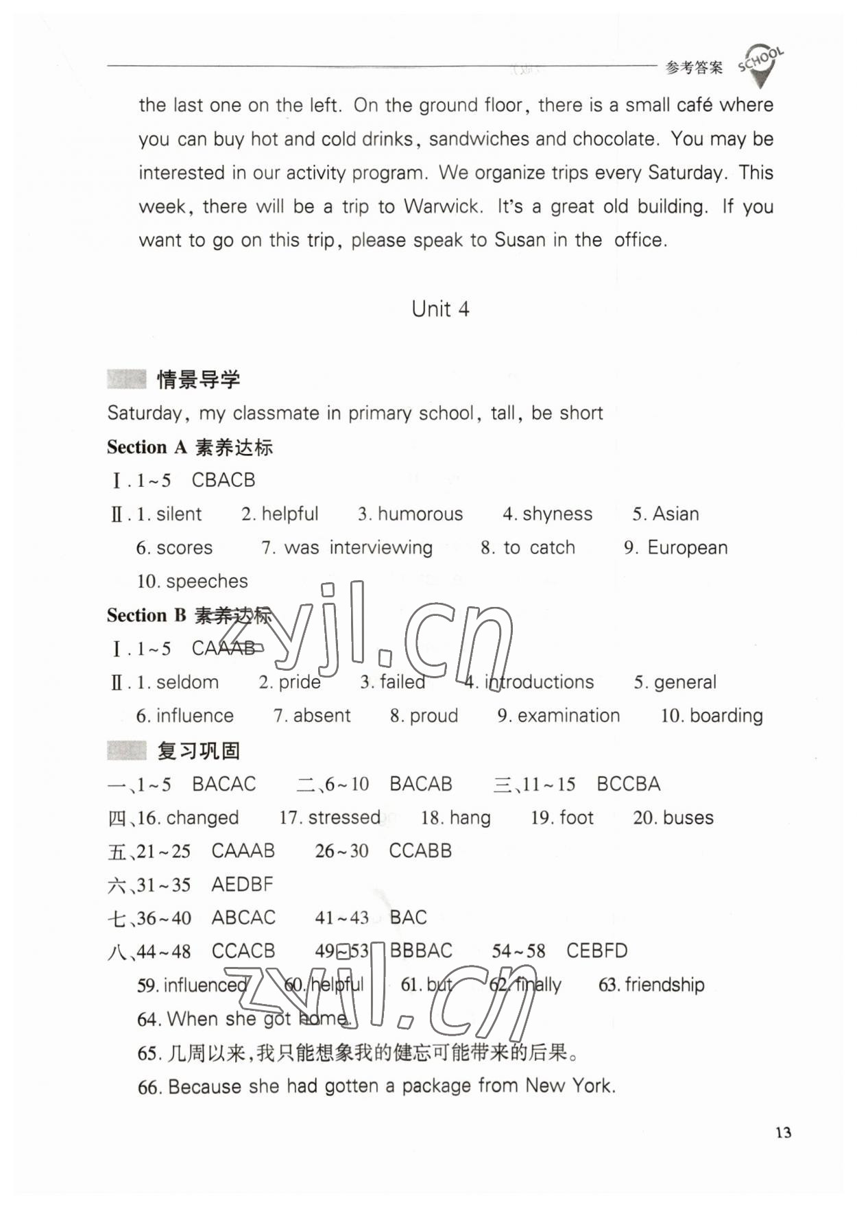 2023年新課程問題解決導(dǎo)學(xué)方案九年級英語全一冊人教版 第13頁