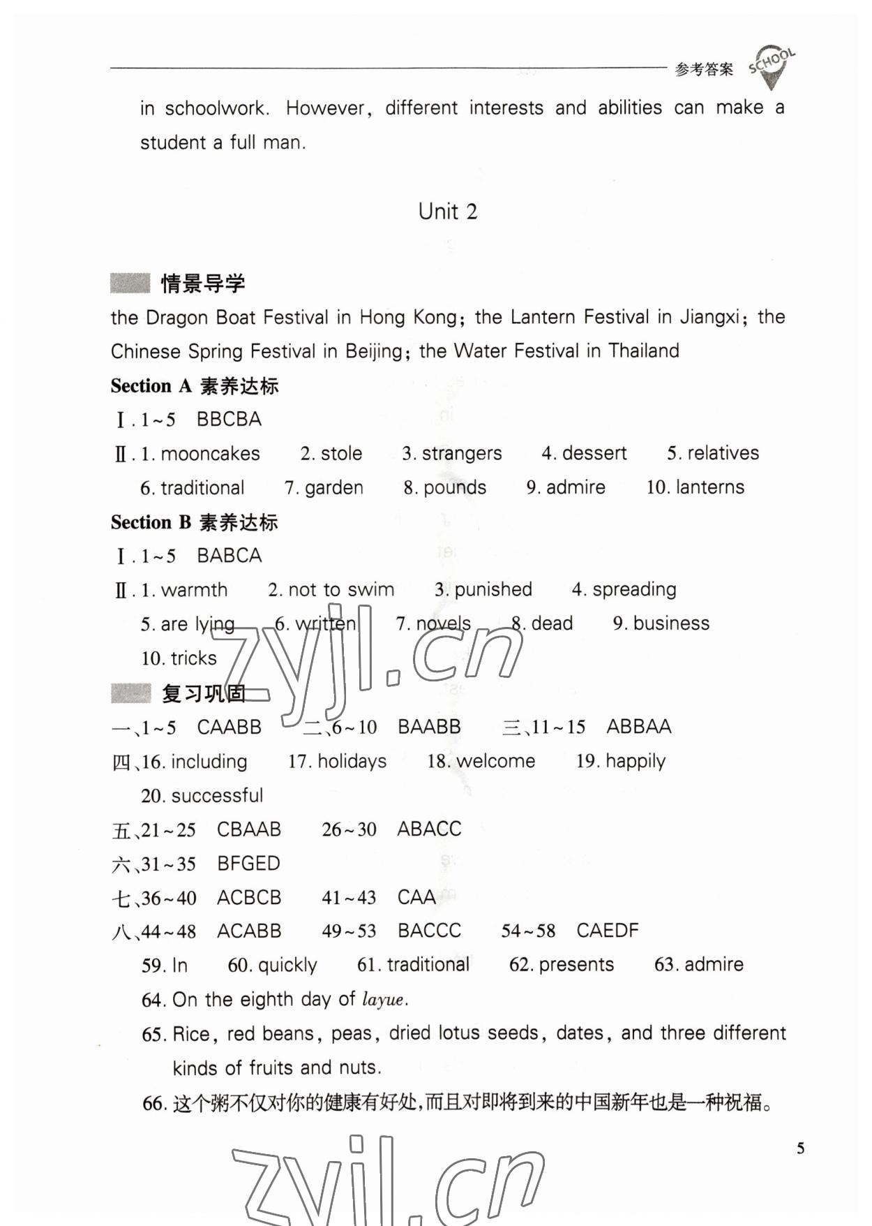 2023年新课程问题解决导学方案九年级英语全一册人教版 第5页