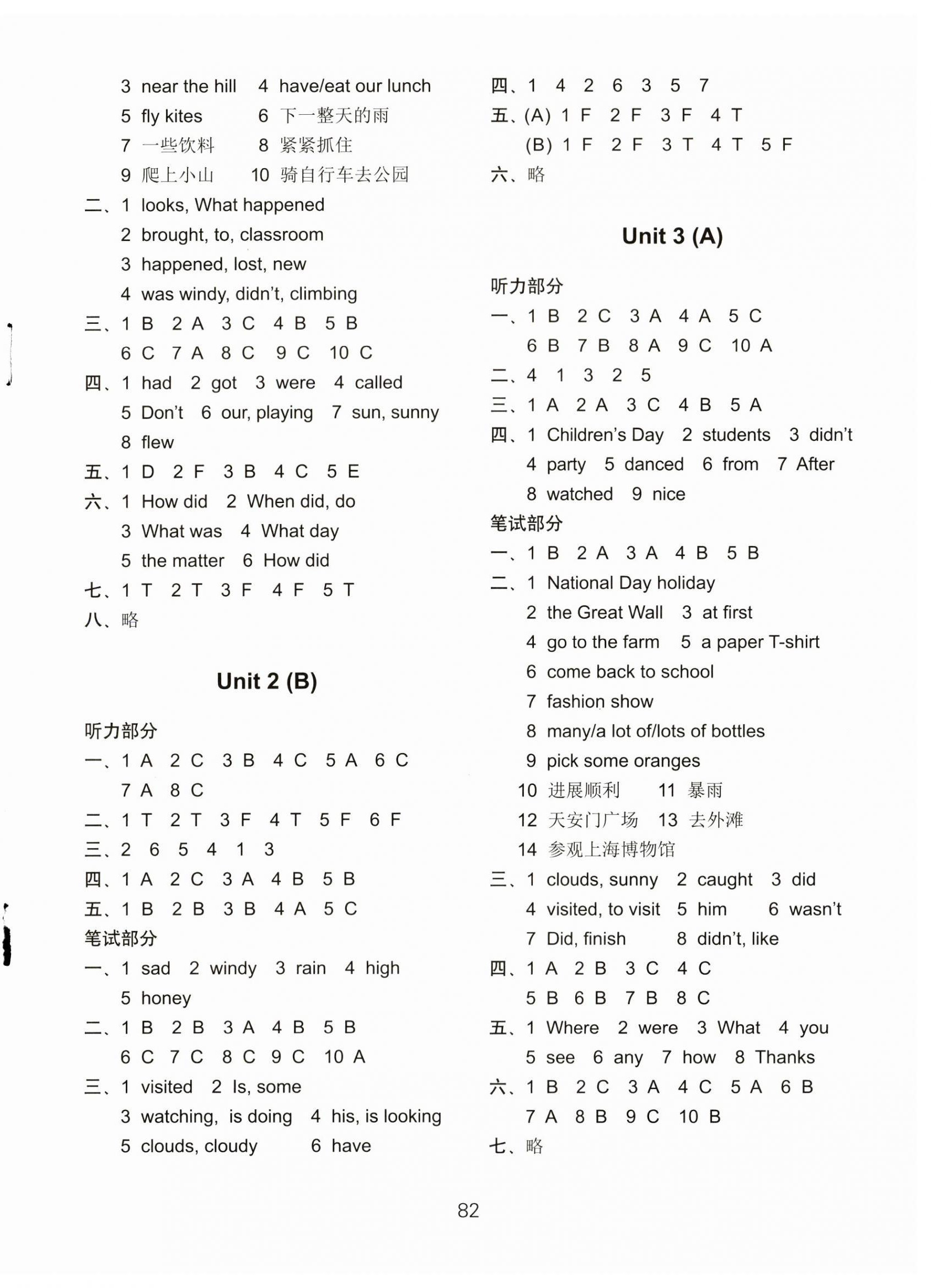2023年課課練小學英語AB卷六年級上冊譯林版優(yōu)化版 第2頁