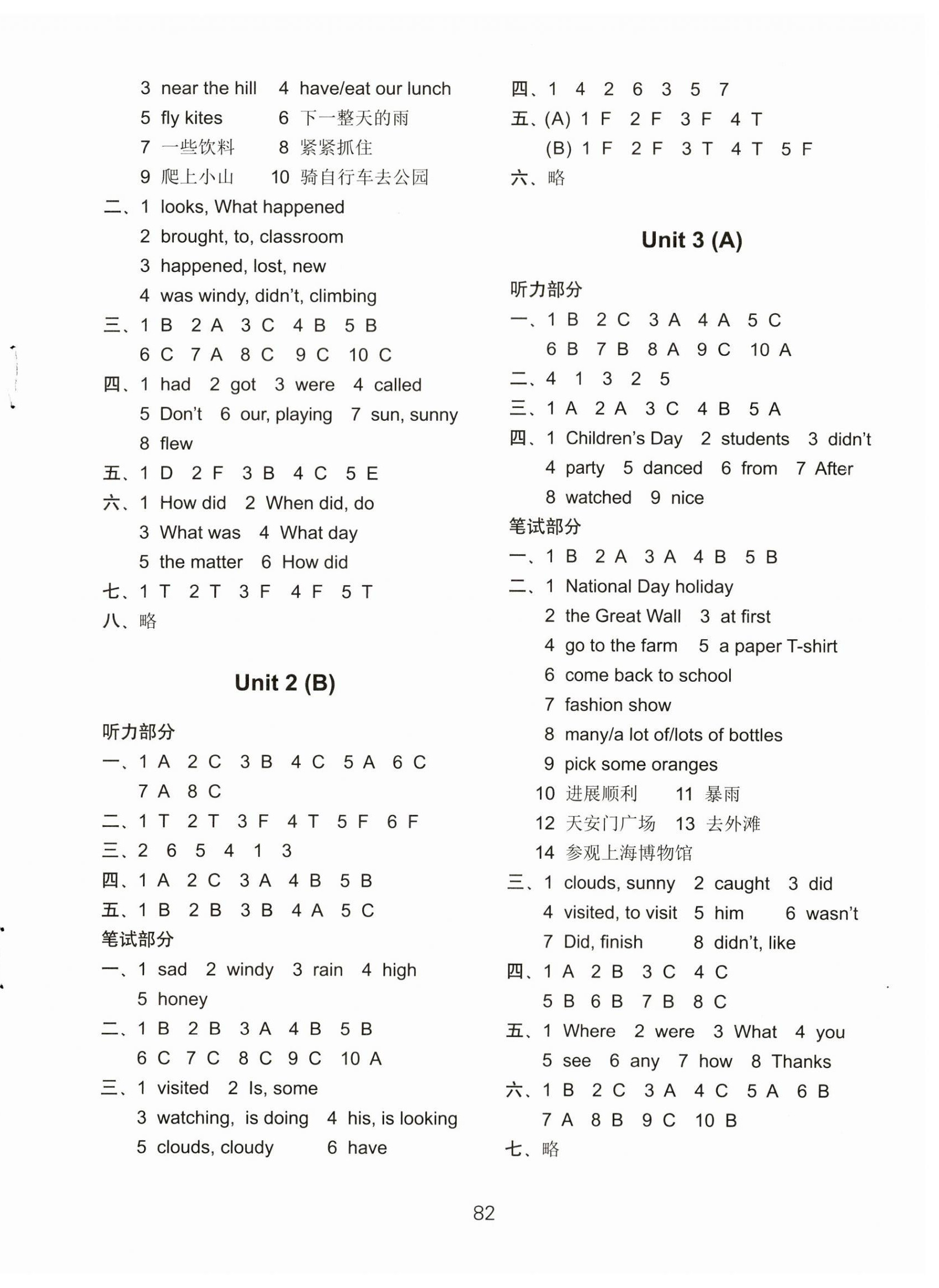 2023年課課練小學(xué)英語(yǔ)AB卷六年級(jí)上冊(cè)譯林版升級(jí)版 第2頁(yè)