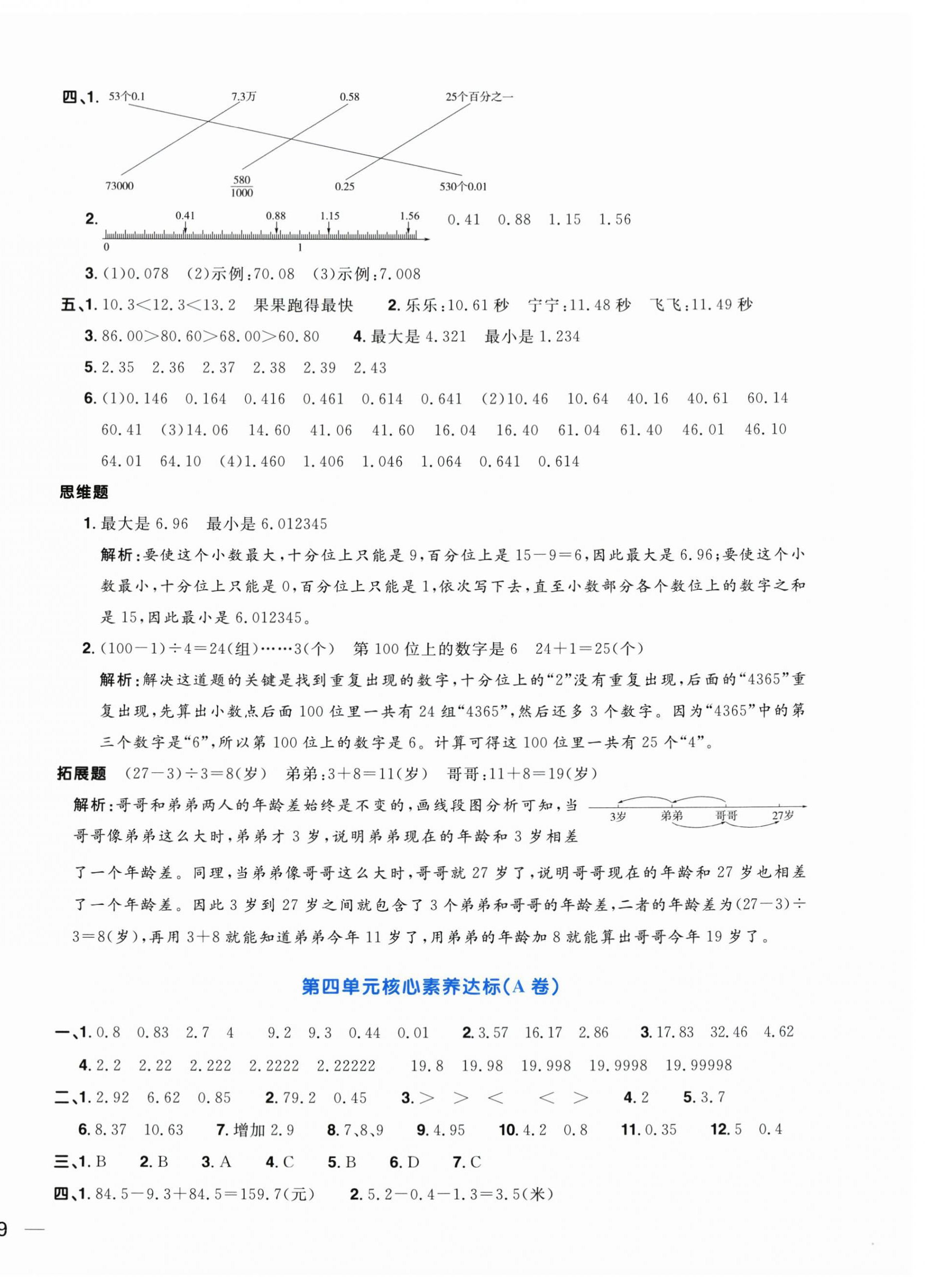 2023年陽光同學(xué)一線名師全優(yōu)好卷五年級(jí)數(shù)學(xué)上冊蘇教版 第6頁