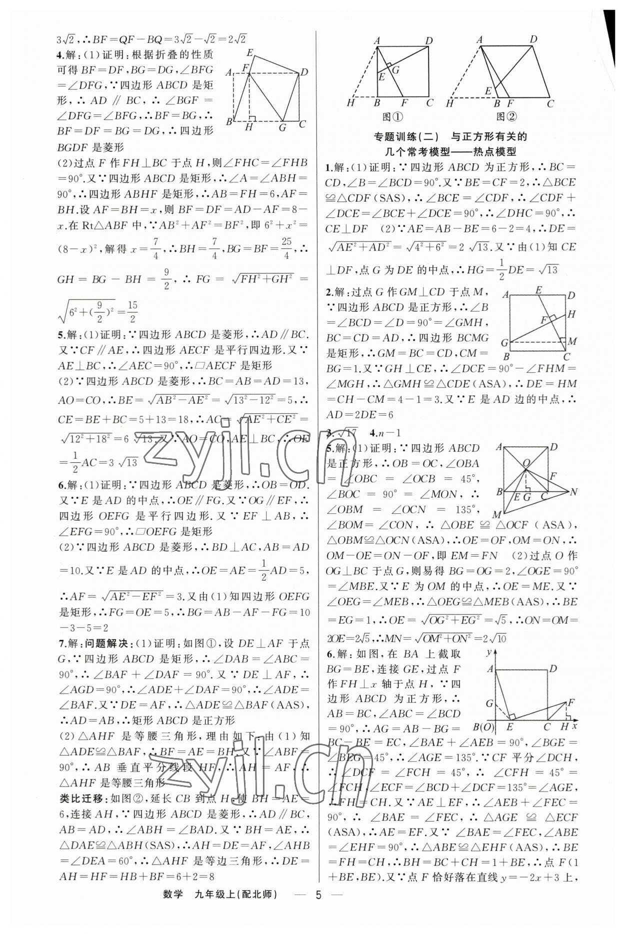 2023年四清导航九年级数学上册北师大版 第5页