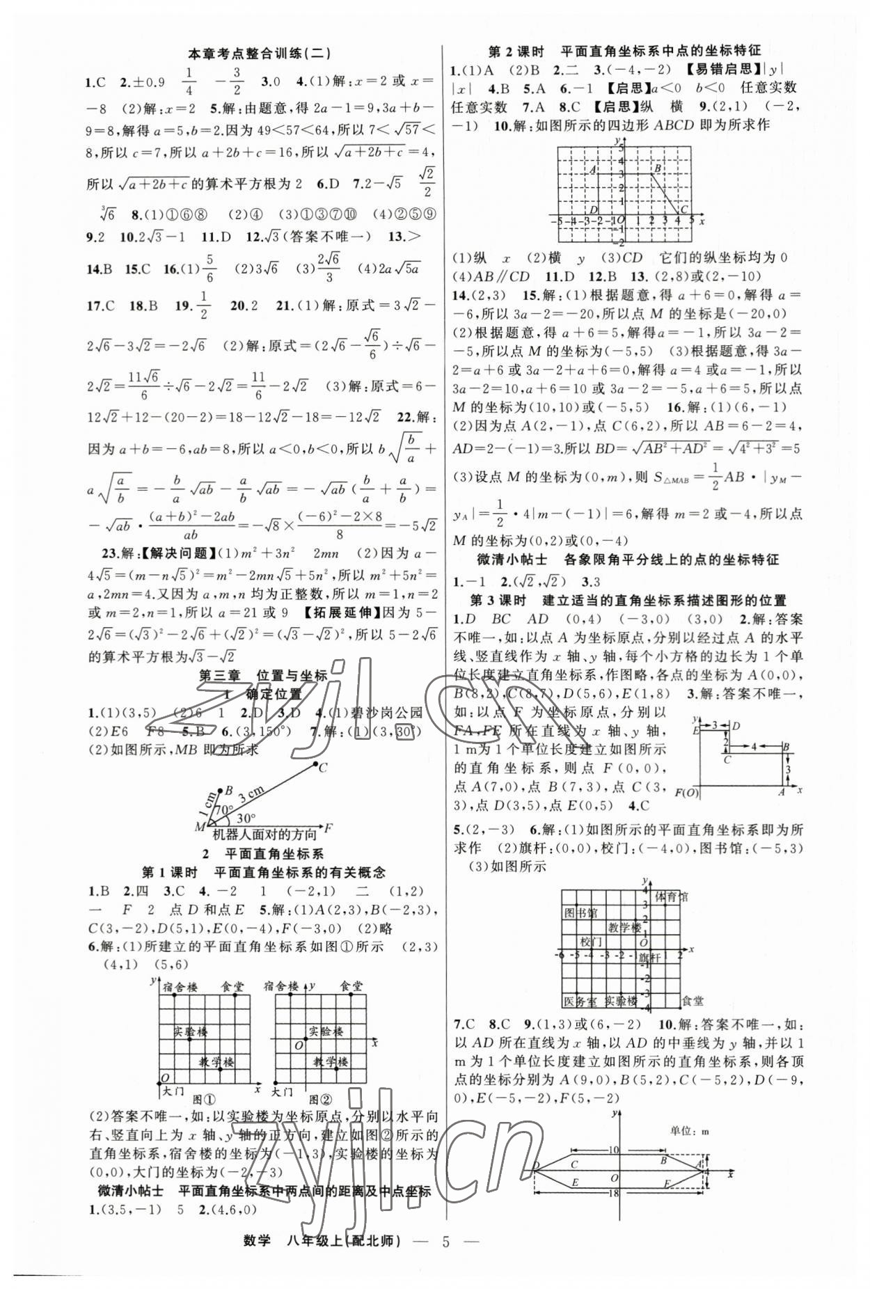 2023年四清導航八年級數(shù)學上冊北師大版 第5頁