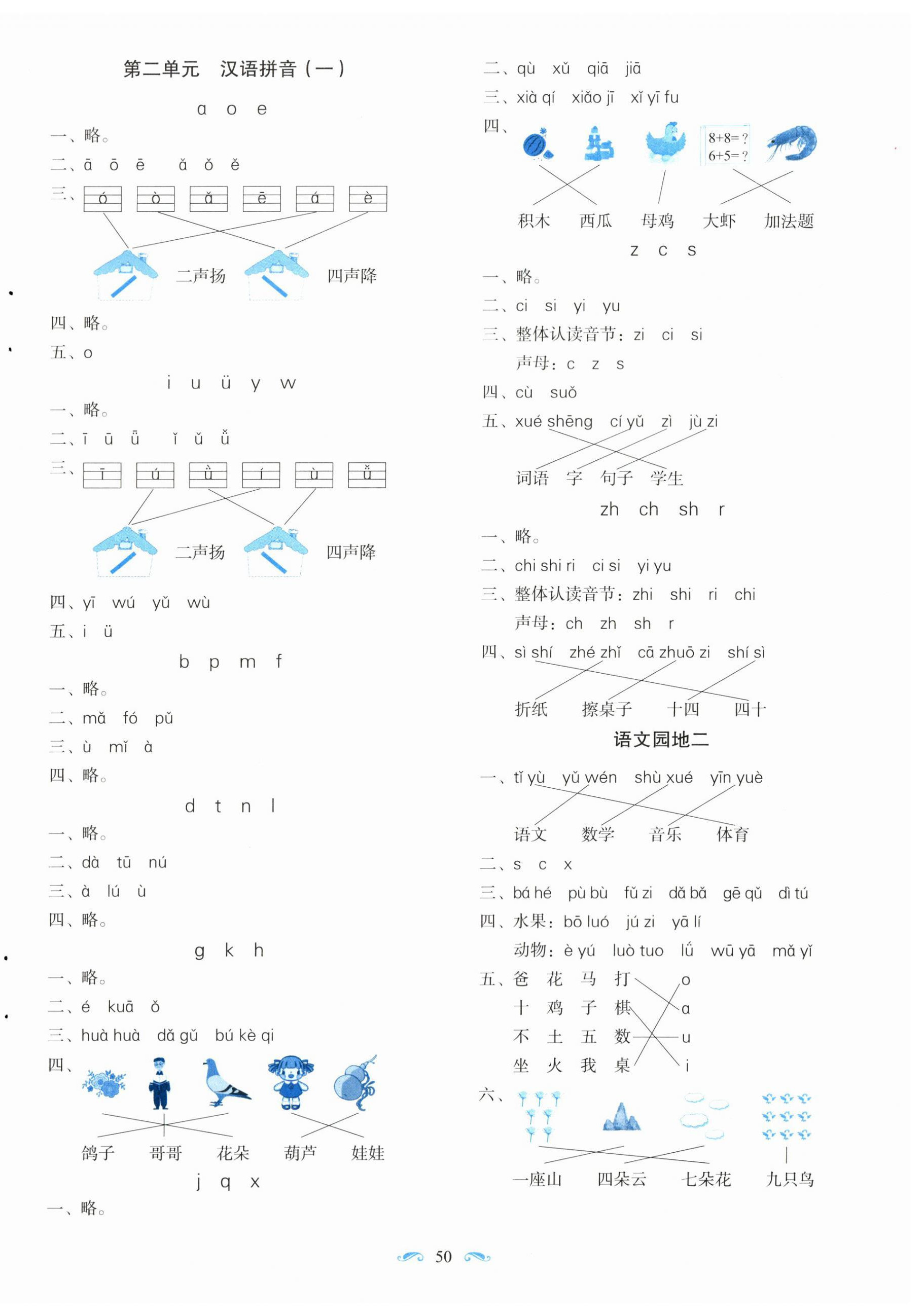 2023年隨堂同步練習(xí)一年級語文上冊人教版 第2頁