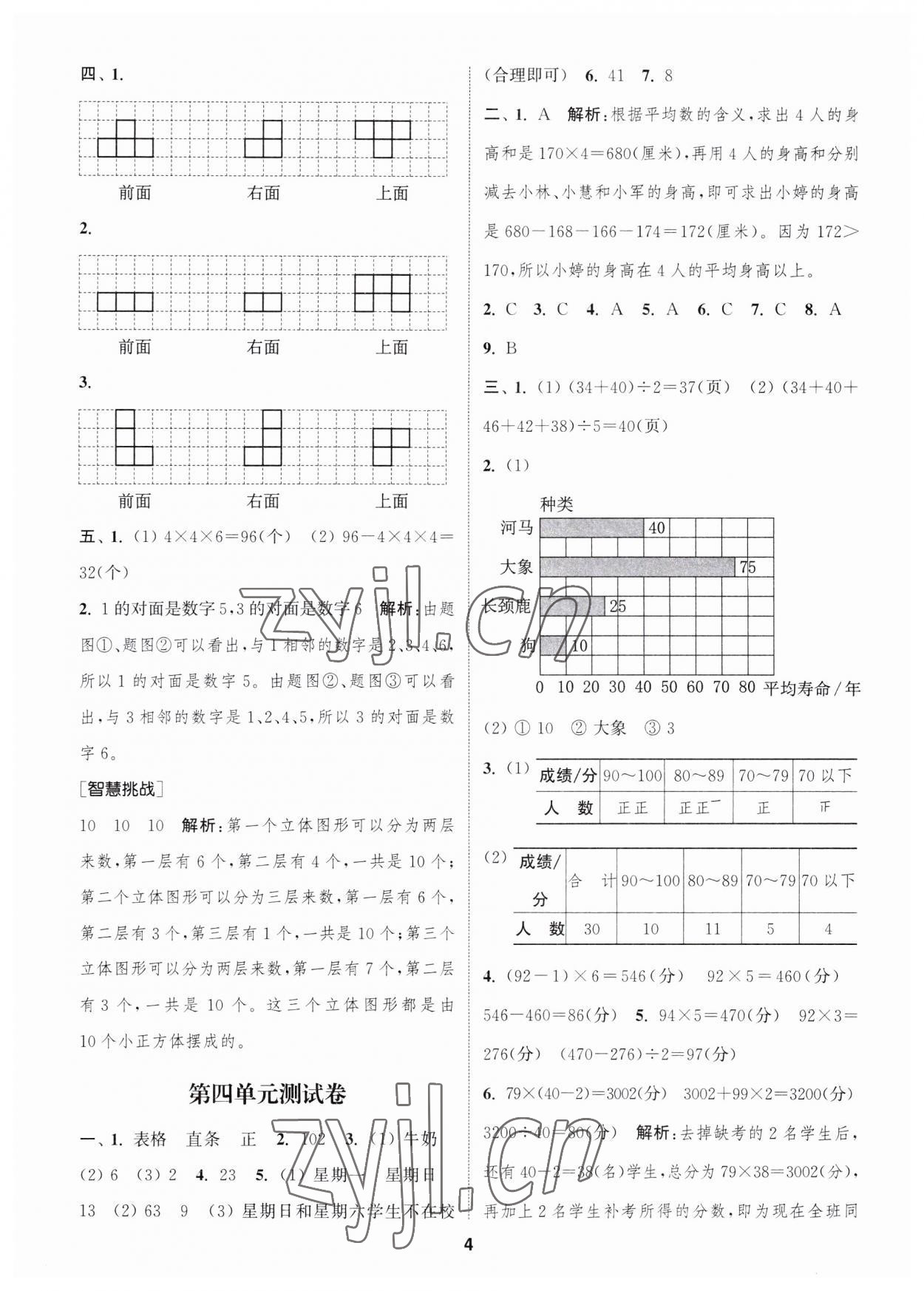 2023年通城學(xué)典卷典四年級(jí)數(shù)學(xué)上冊(cè)蘇教版江蘇專版 第4頁(yè)