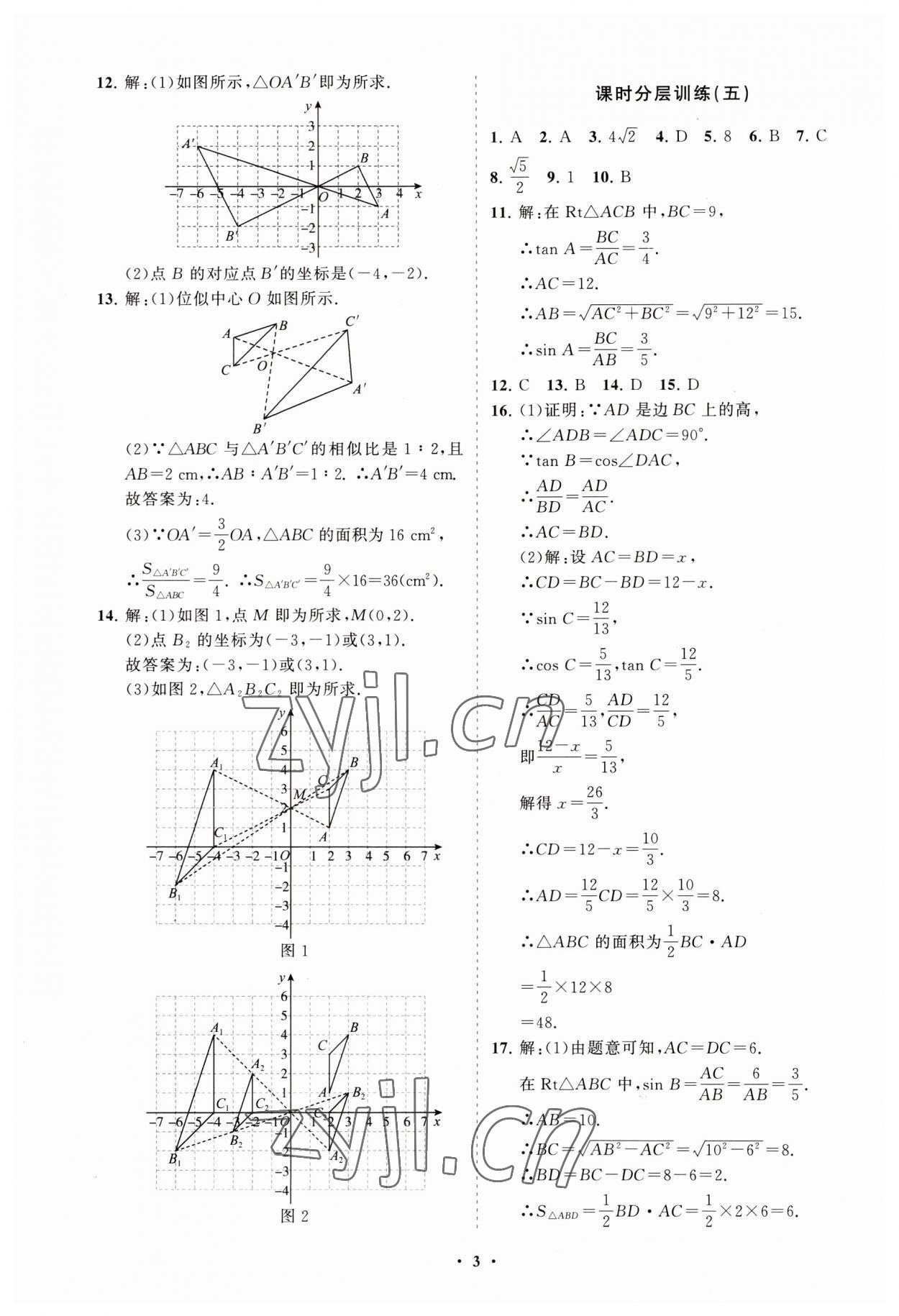 2023年初中同步練習(xí)冊分層卷九年級數(shù)學(xué)上冊青島版 第3頁