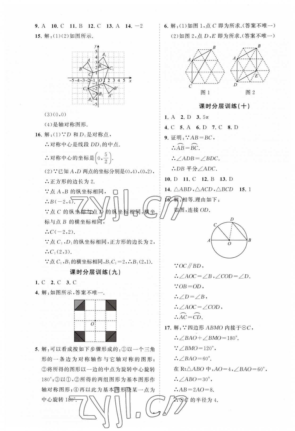 2023年初中同步練習(xí)冊(cè)分層卷九年級(jí)數(shù)學(xué)上冊(cè)人教版 第7頁(yè)