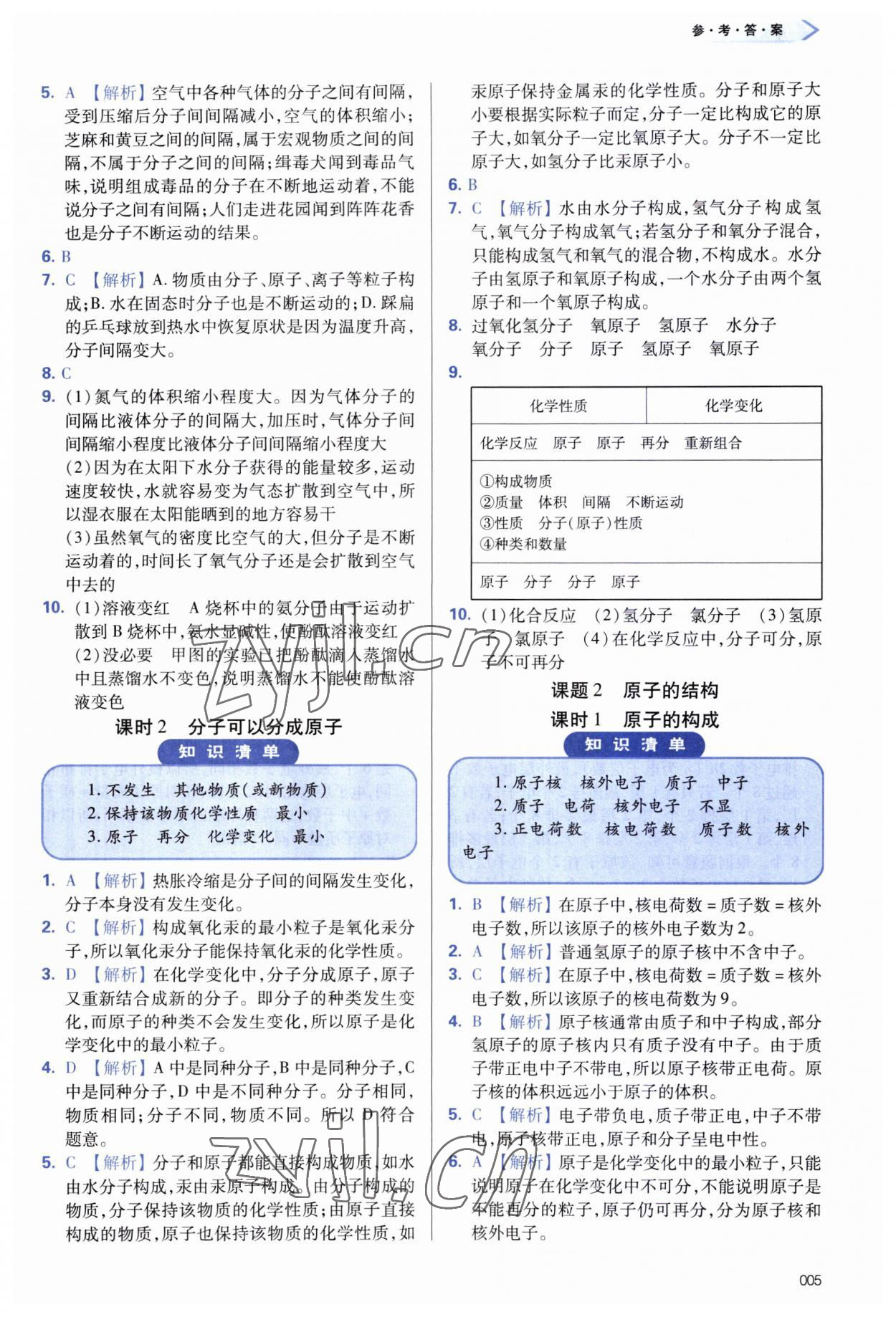 2023年學(xué)習(xí)質(zhì)量監(jiān)測(cè)九年級(jí)化學(xué)上冊(cè)人教版 第5頁(yè)