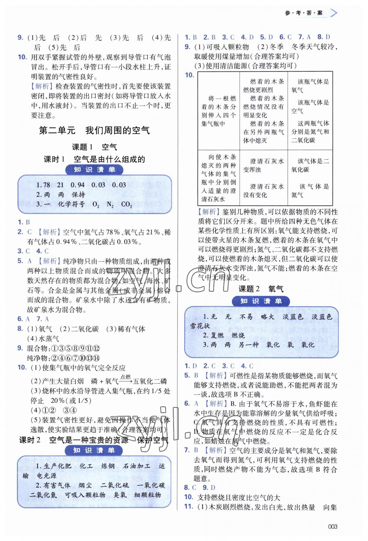 2023年學(xué)習(xí)質(zhì)量監(jiān)測九年級化學(xué)上冊人教版 第3頁