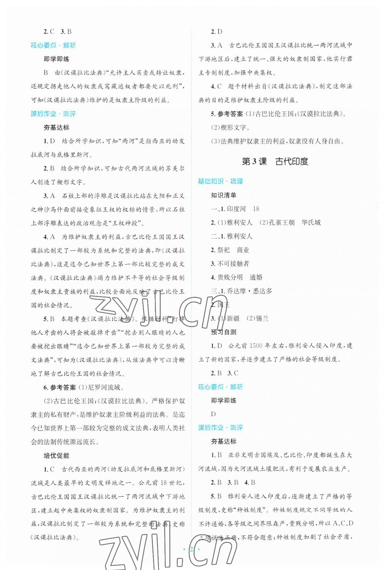 2023年同步解析与测评学考练九年级历史上册人教版精编版 第2页