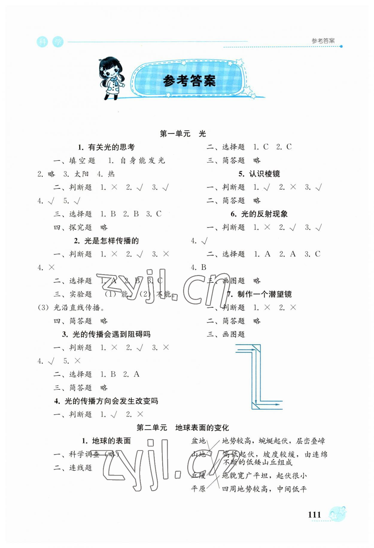 2023年開放課堂義務教育新課程導學案五年級科學上冊教科版 第1頁